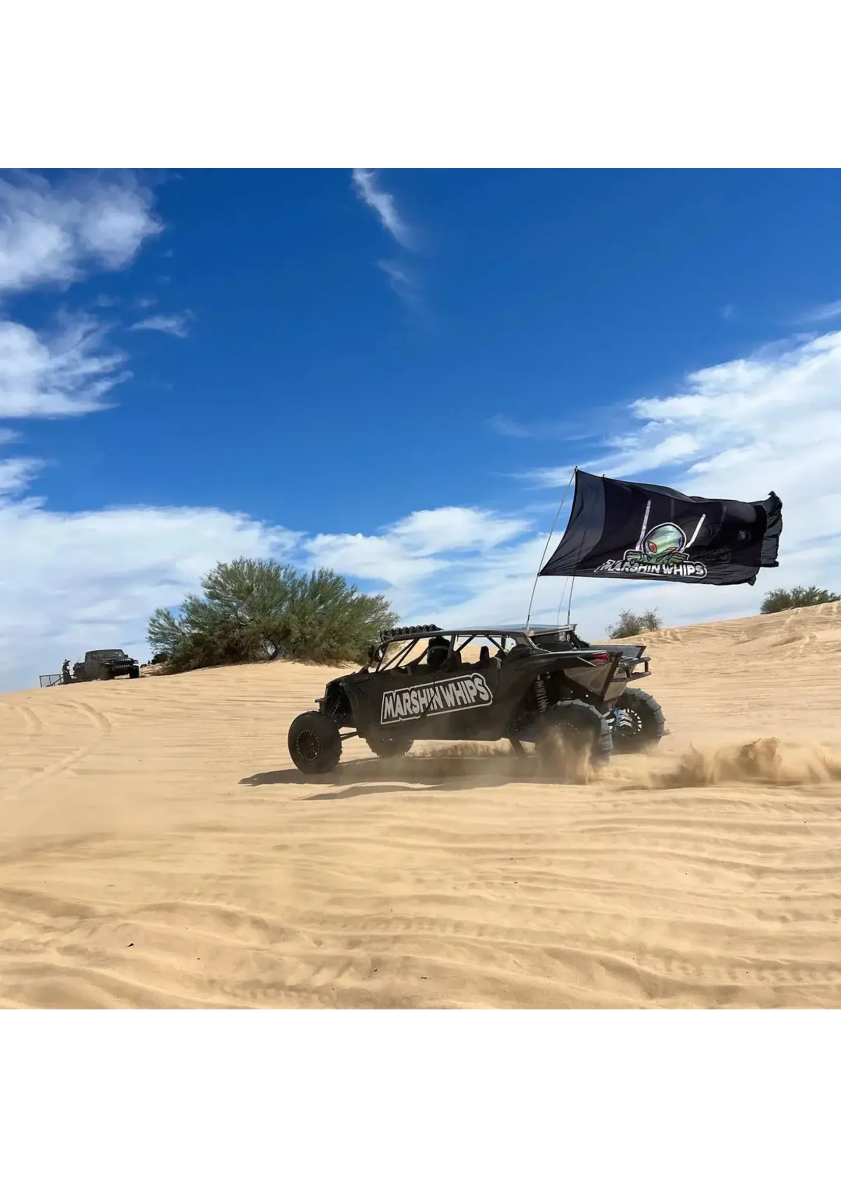 Marshin Whips Marshin Whip Single Day Large Whip Flag- 6FT With Mount