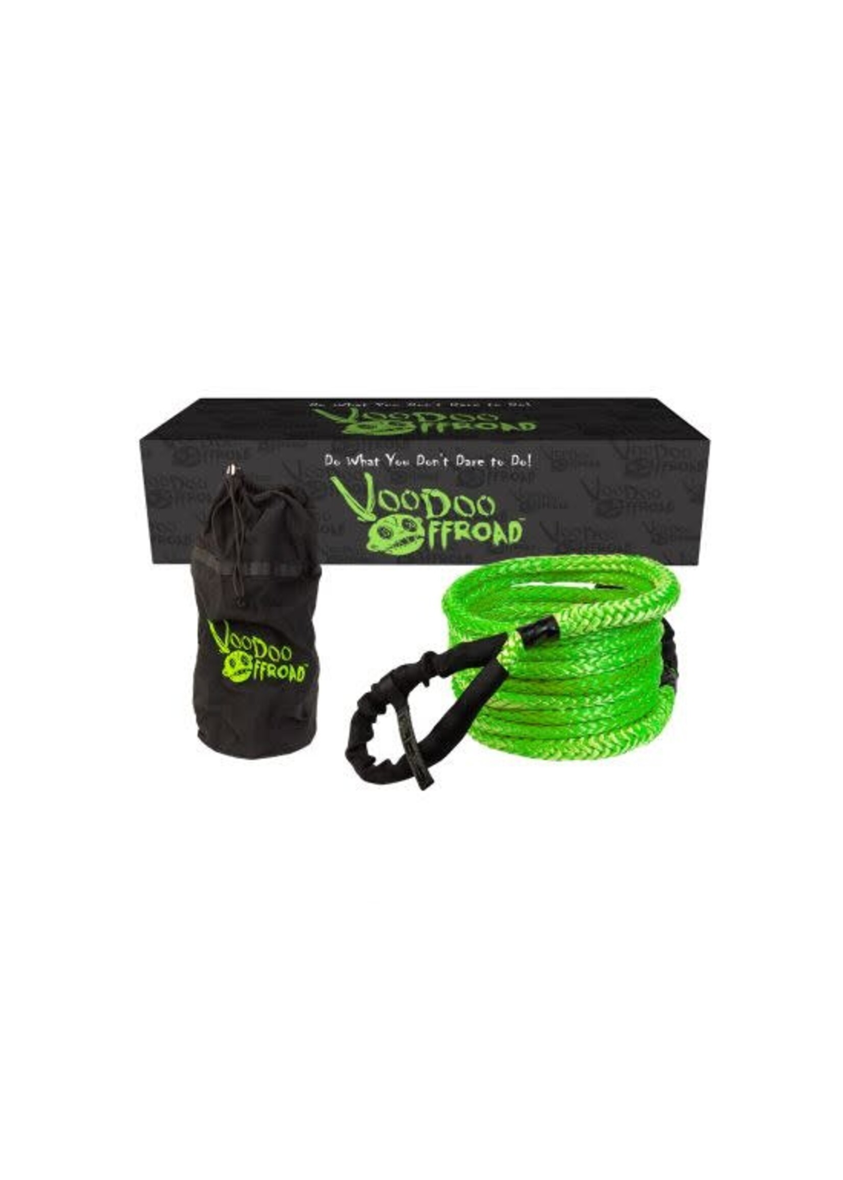 Voodoo Offroad Voodoo Offroad 3/4" x 30' Recovery With BagRope - Loop Green