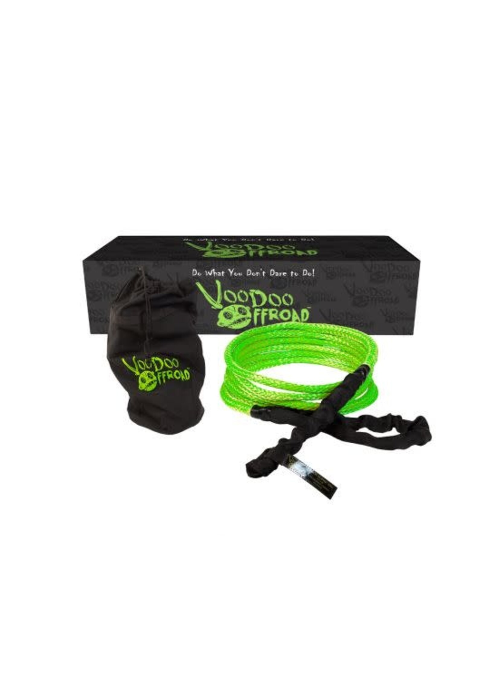 Voodoo Offroad Voodoo Offroad 1/2" x 20' Recovery Rope With Bag - Loop Green
