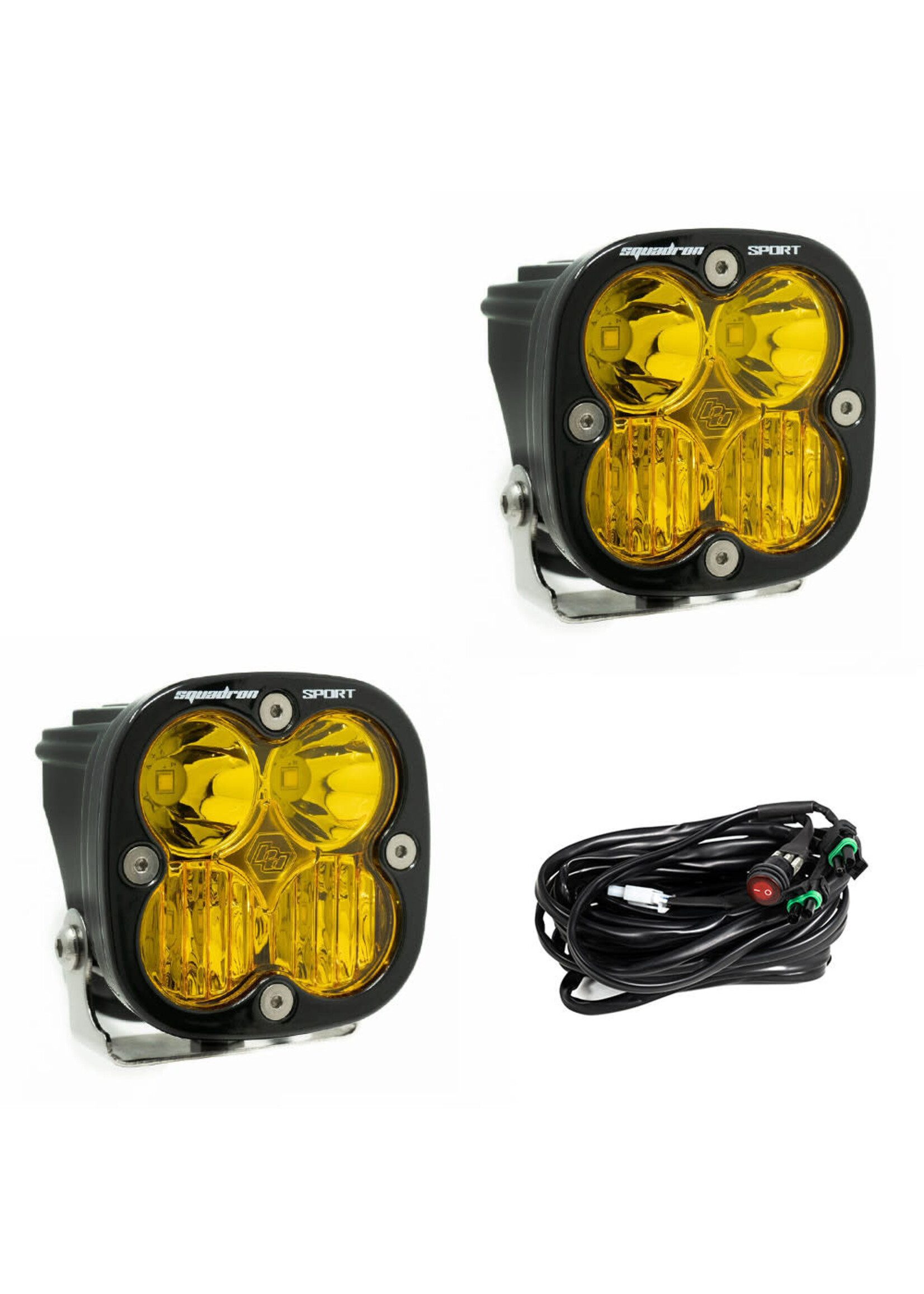 Baja Designs Baja Designs Squadron Sport Black LED Auxiliary Light Pod SET- Universal