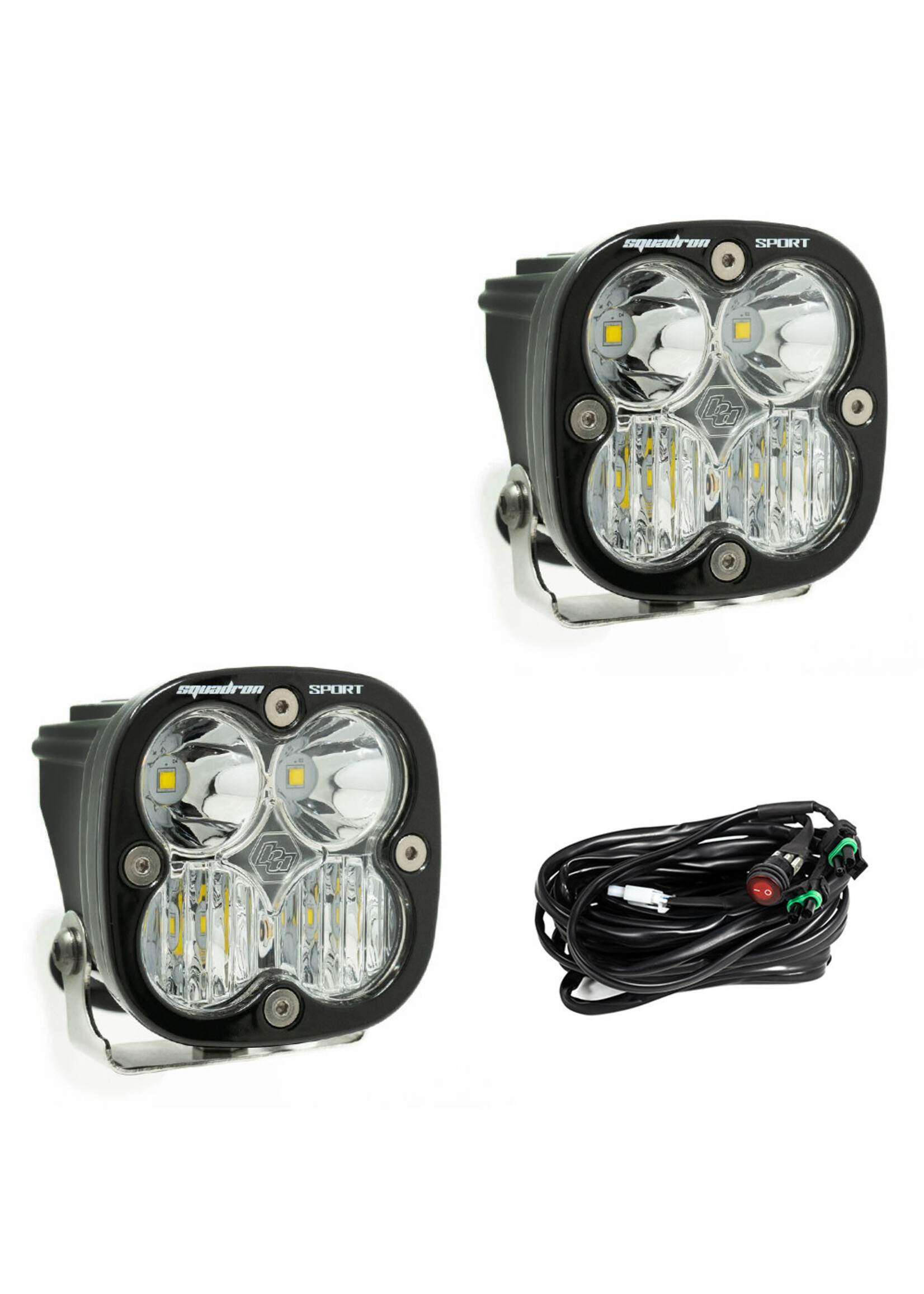 Baja Designs Baja Designs Squadron Sport Black LED Auxiliary Light Pod SET- Universal