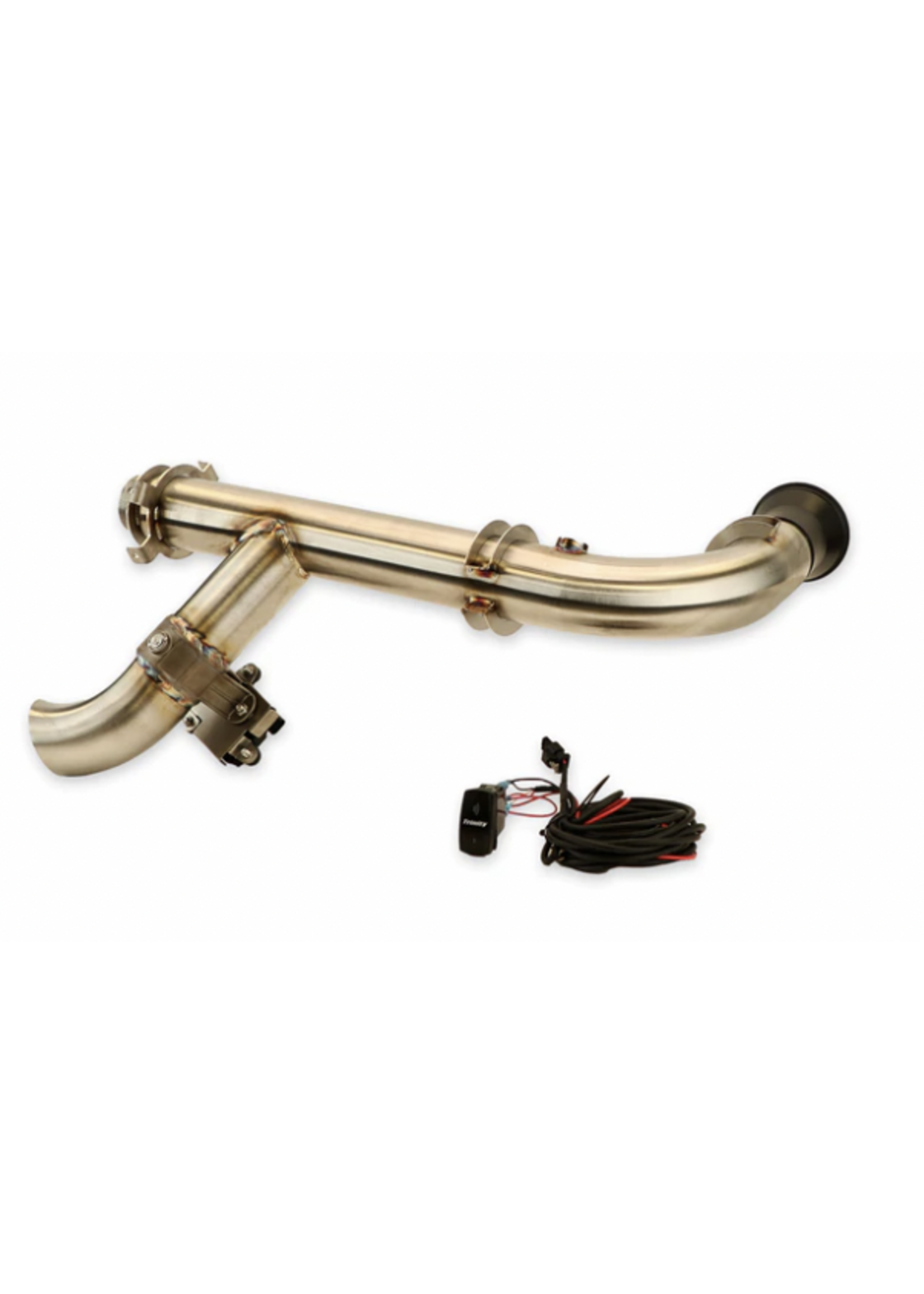 Trinity Racing Trinity Racing Side Piece Header Pipe with elecronic Cutout for Can Am X3