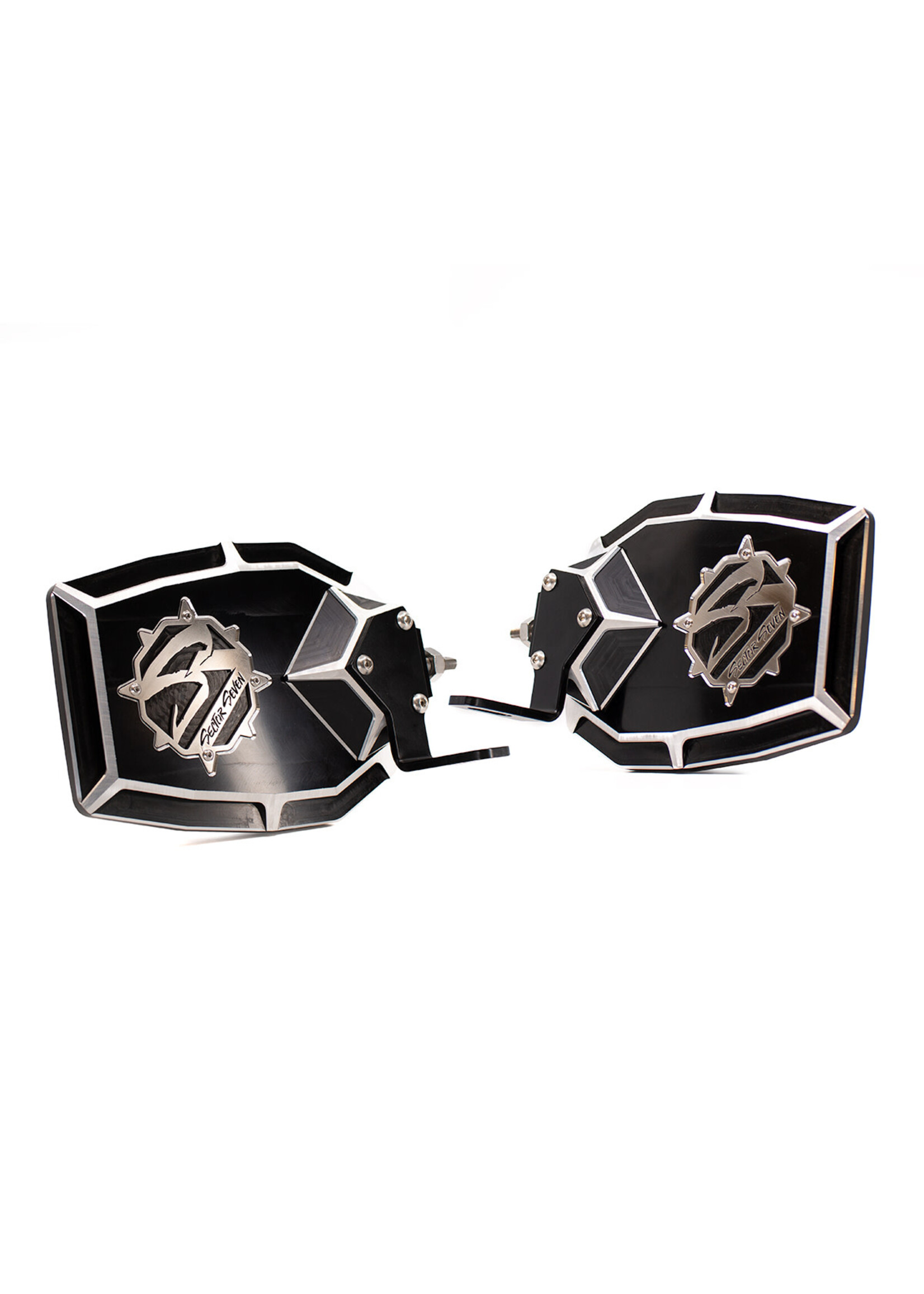 Sector Seven Sector Seven Navigator Mirrors with Light Brackets (M10-1.25 Threaded Ball Mount)