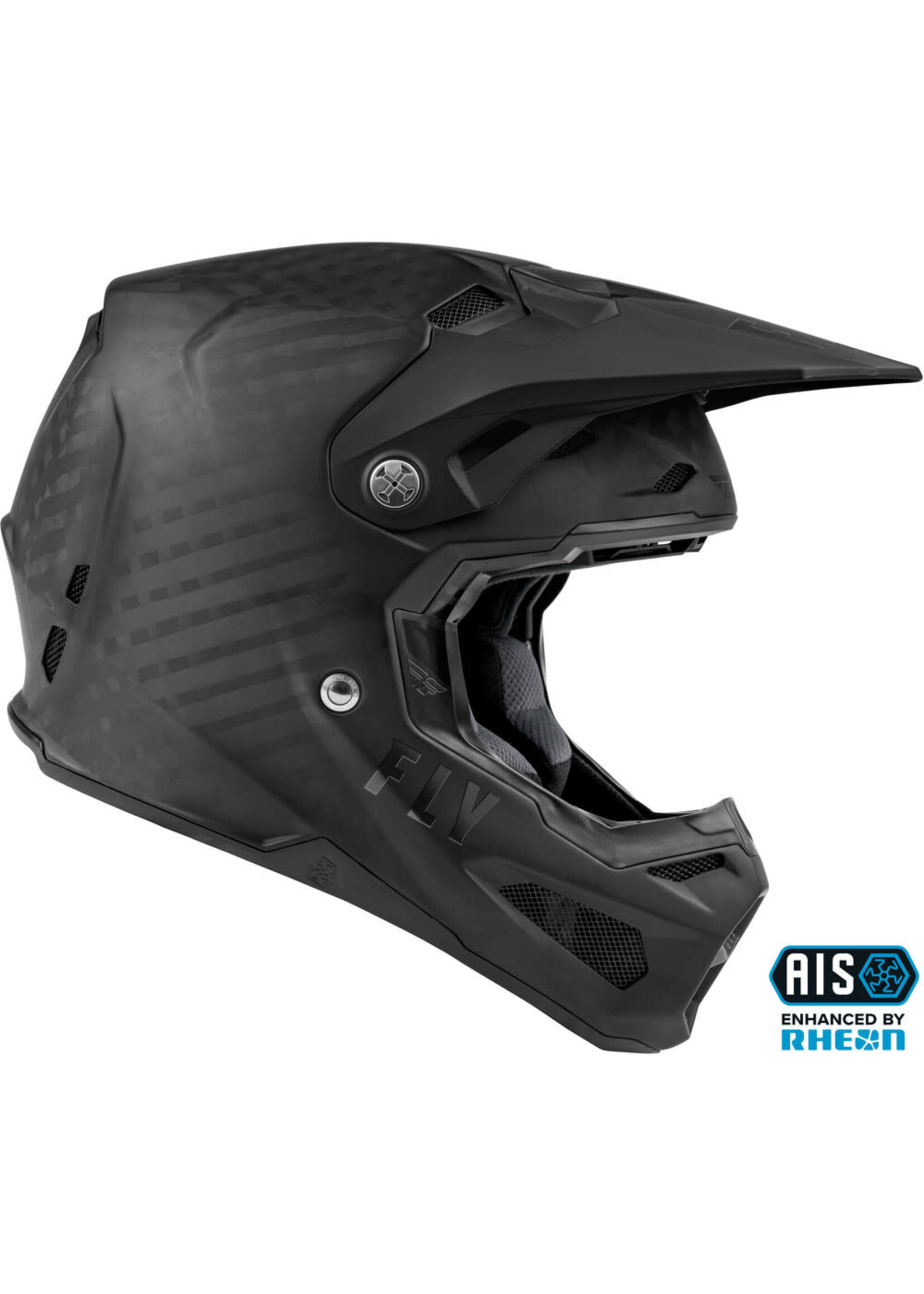 Fly Racing Formula Solid Carbon Helmet Matte Black Carbon - XS