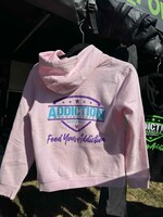 Addiction Youth Hoodie Light Pink/Purple & Blue Logo