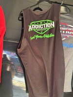 Addiction Powersports NW LOGO Tank Top Black/Addiction Green Logo