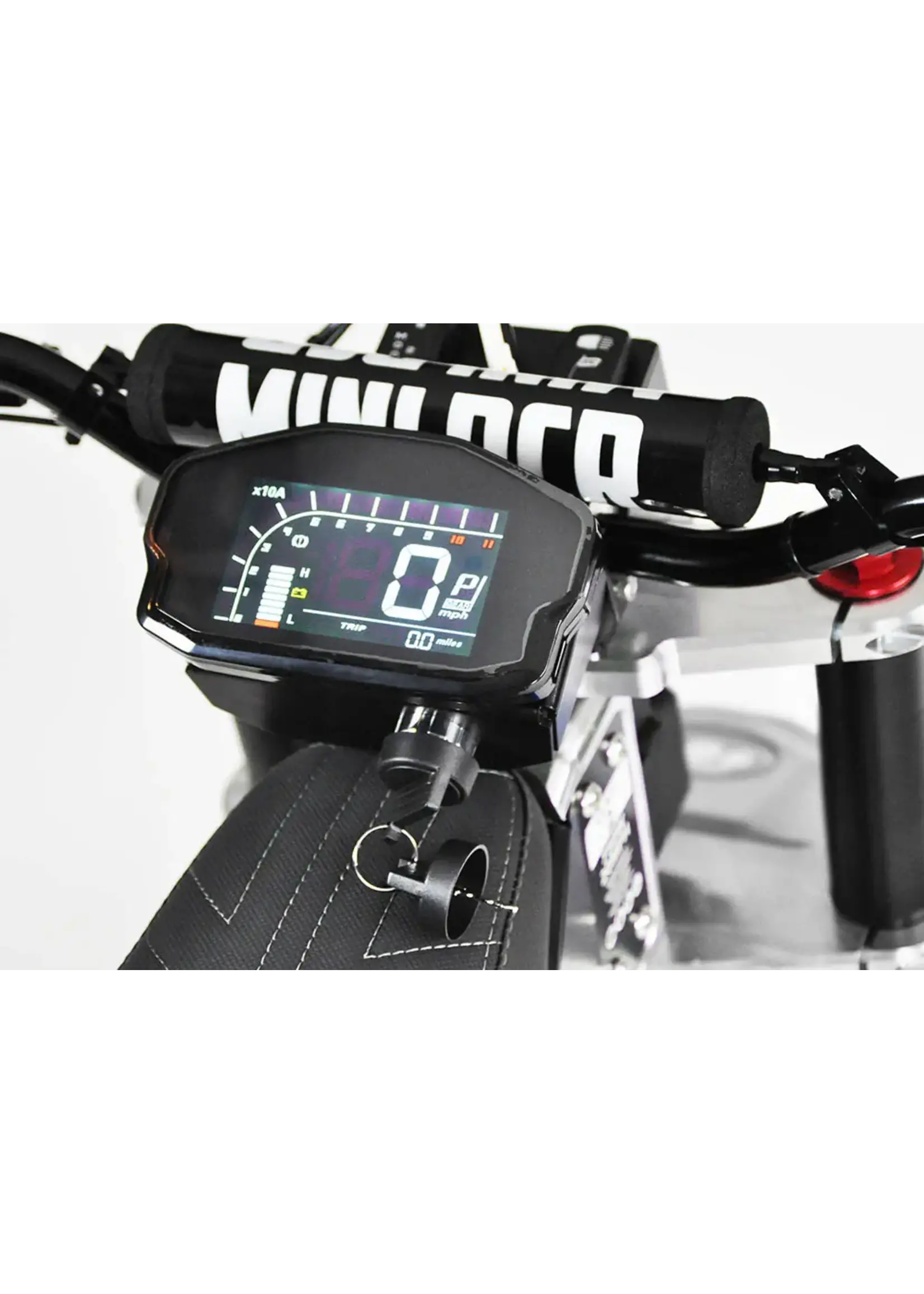 RZR Mini RCR T3 Electric 3 Wheeler Bike Black with Black Carbon Fenders (Pre Wired for Lighted Whip)