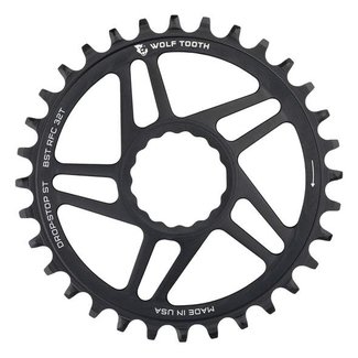 Wolf Tooth Components Race Face Cinch, Chainring, Teeth: 32, Speed: 9-12, BCD: Direct Mount, 7075 Aluminum, Black