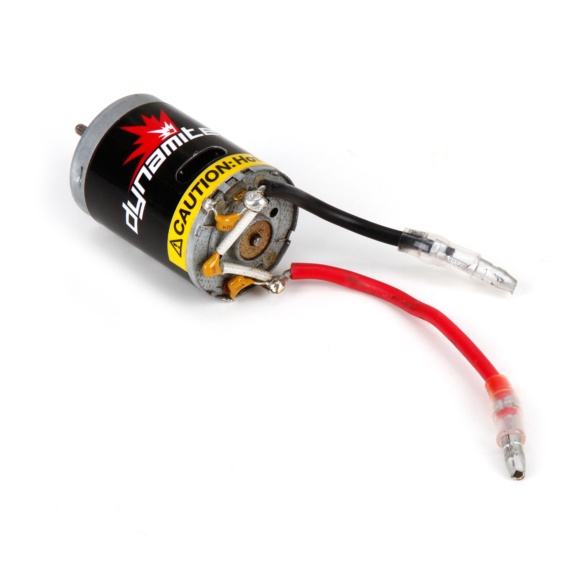 Dynamite Tazer 37-Turn 380 Brushed Motor – For RC Cars, 3.5mm Bullet Connector, DYNS1208