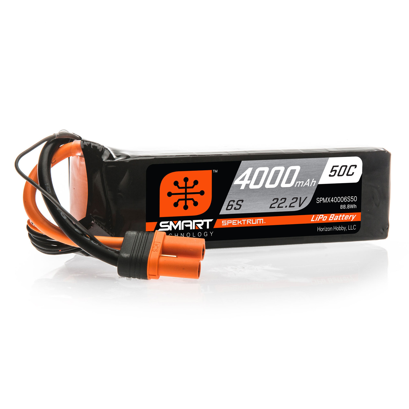 Spektrum 22.2V 4000mAh 6S 50C Smart LiPo Battery: IC5
