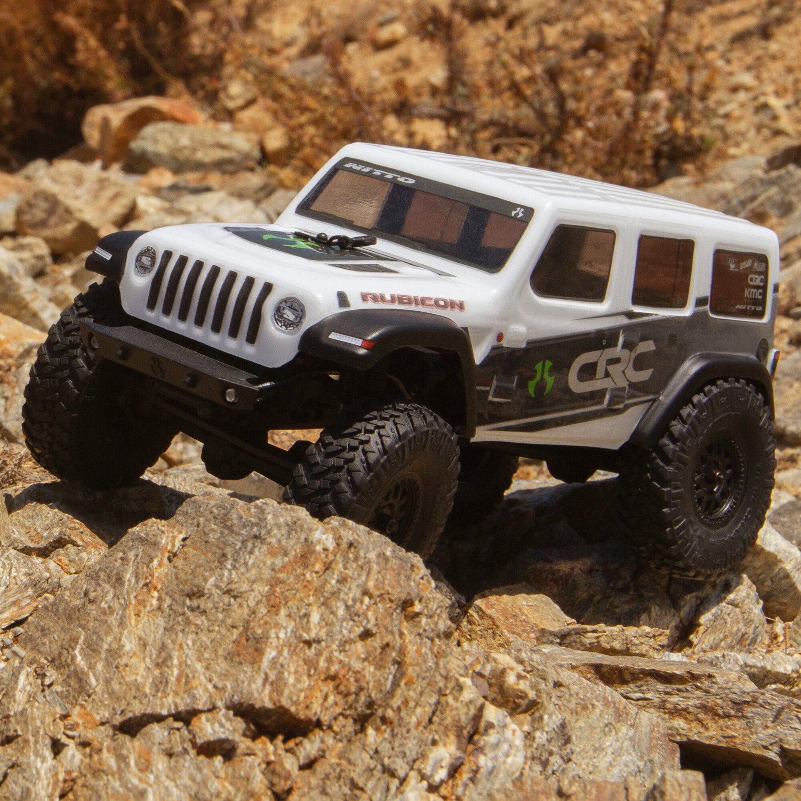 Axial 1/24 SCX24 2019 Jeep Wrangler JLU CRC 4WD Rock Crawler Brushed RTR, White