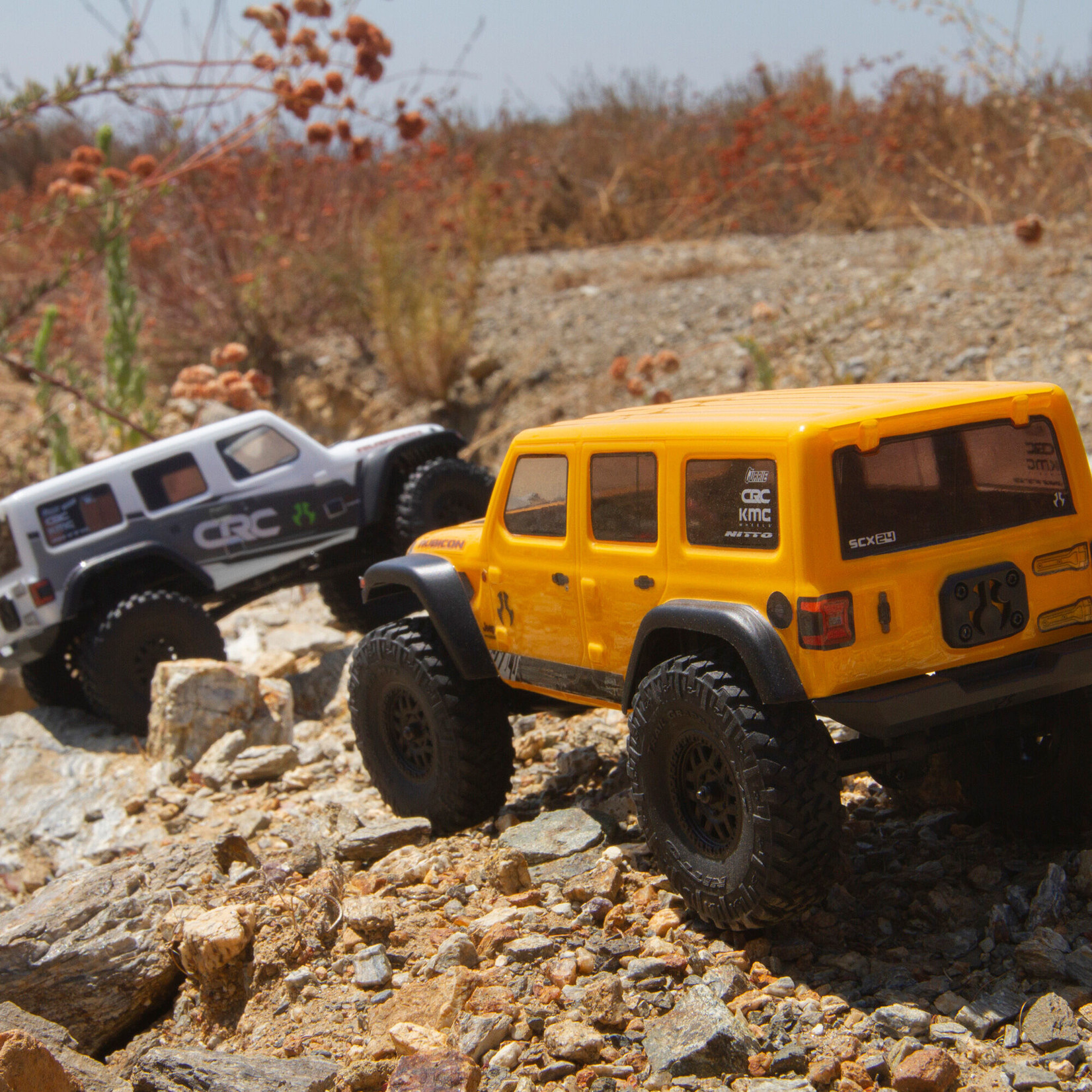 Axial 1/24 SCX24 2019 Jeep Wrangler JLU CRC 4WD Rock Crawler Brushed RTR, Yellow