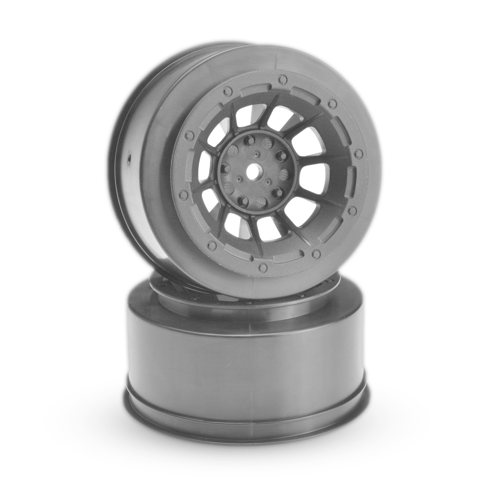 JConcepts Front Hazard Wheel, Black (2): 2WD Slash