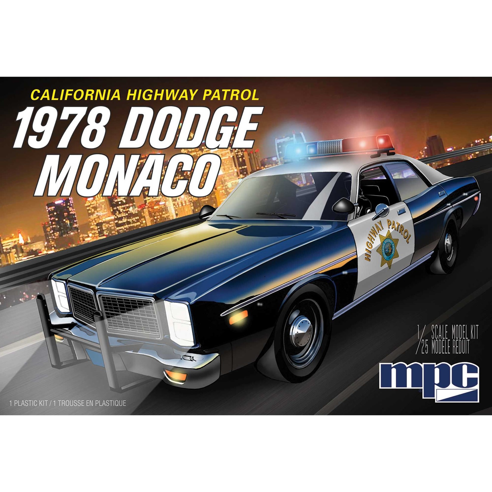 MPC 1/25 1978 Dodge Monaco CHP Police Car 2T