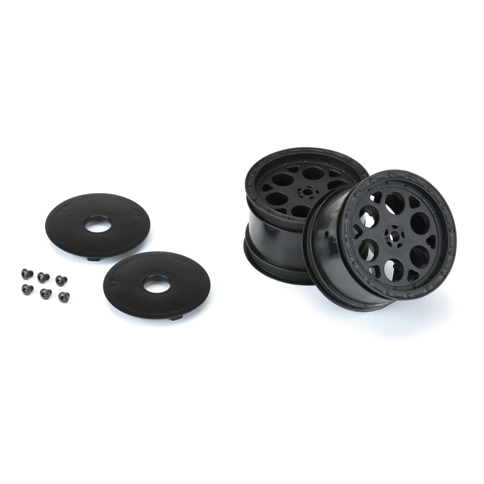 Pro-Line 1/10 Showtime Rear 2.2" 12mm Sprint Car Wheels (2) Black