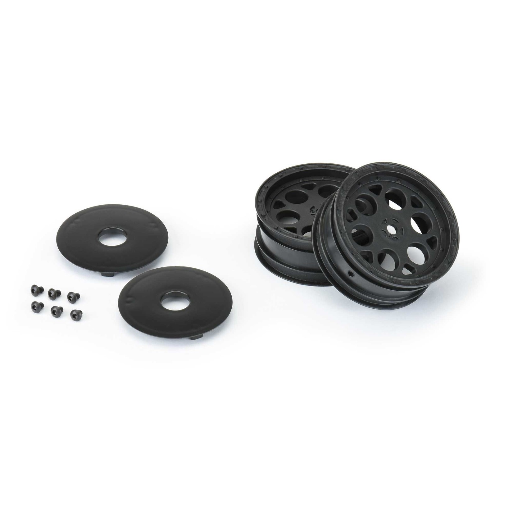 Pro-Line 1/10 Showtime Front 2.2" 12mm Sprint Car Wheels (2) Black