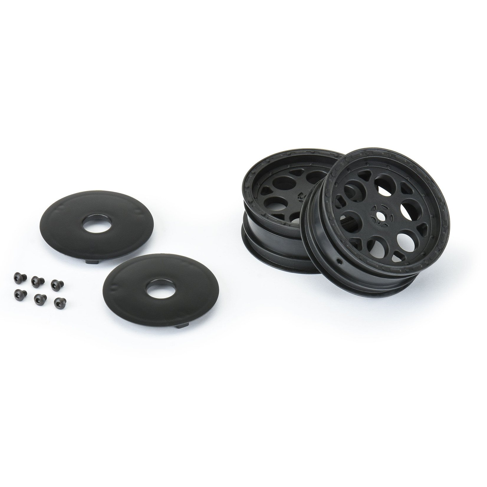 Pro-Line 1/10 Showtime Front 2.2" 12mm Sprint Car Wheels (2) Black