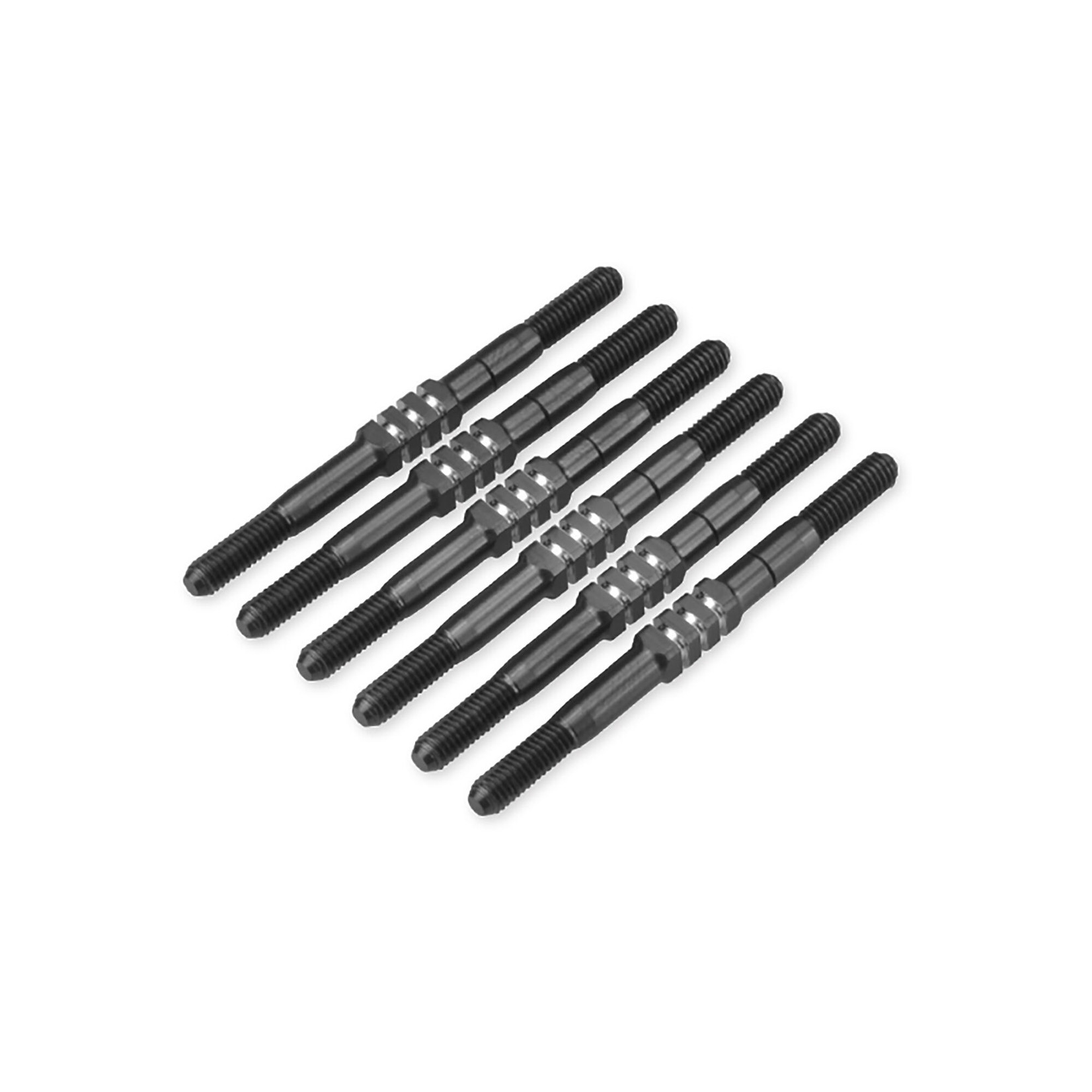 JConcepts TLR 22 5.0 3.5mm Fin turnbuckle kit 6pc - black