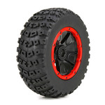 Losi 1/5 Left & Right Front/Rear 4.75 Pre-Mounted Tires, 24mm Hex (2): DB XL