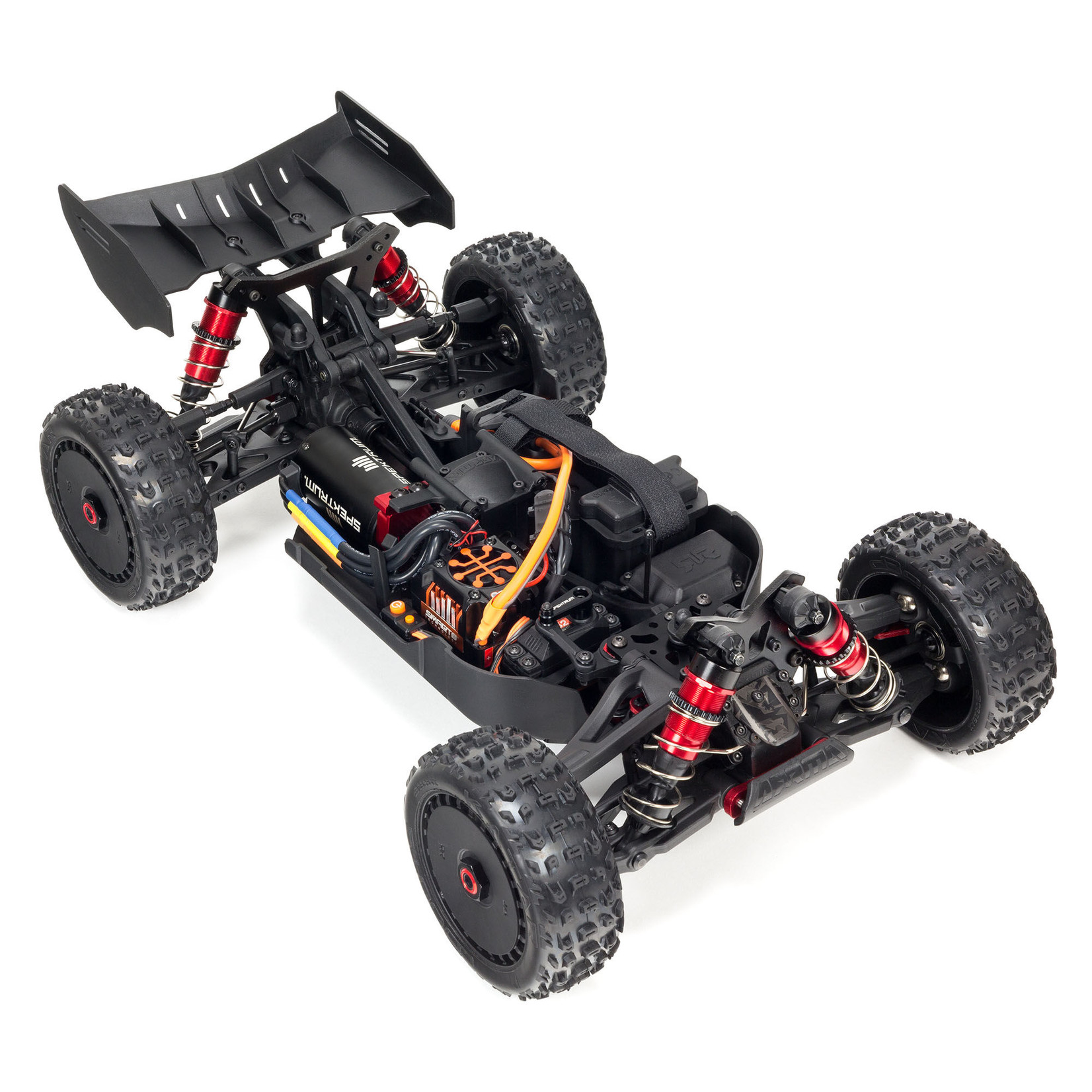 Arrma 1/8 TYPHON 6S V5 4WD BLX Buggy with Spektrum Firma RTR, Black