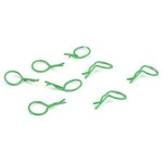 Dynamite RC Bent Body Clips Green (8)