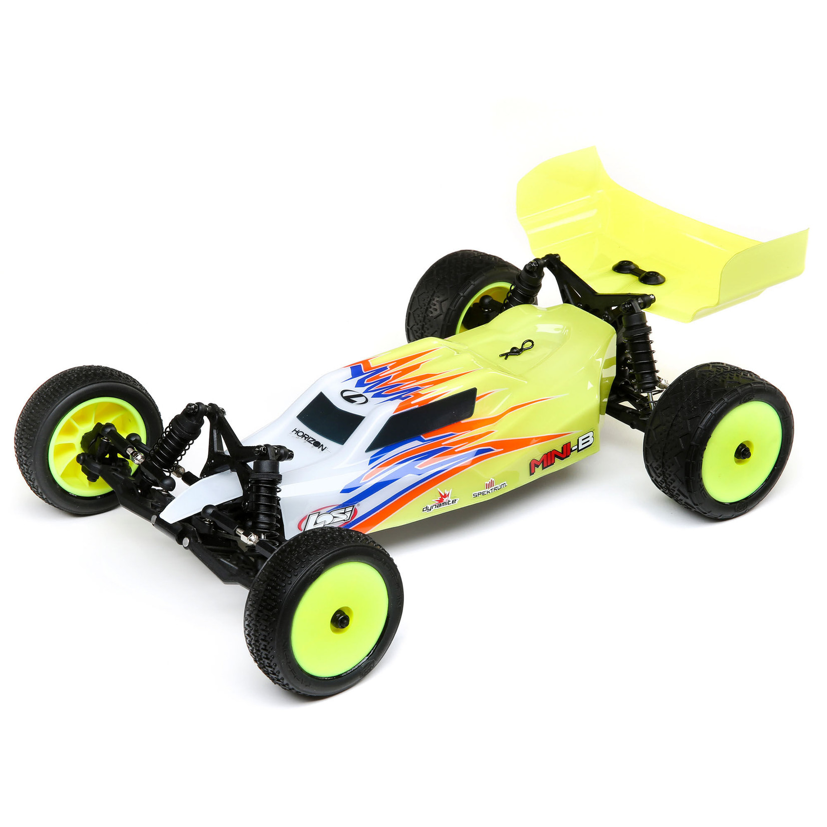 Losi 1/16 Mini-B Brushed RTR 2WD Buggy, Yellow/White