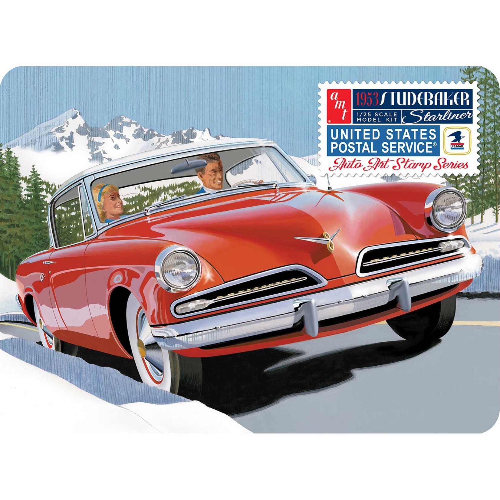 AMT 1/25 '53 Studebaker Starliner USPS Collectible Tin
