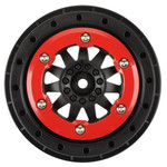 Pro-Line 1/10 F-11 Front/Rear 2.2"/3.0" 12mm Short Course Wheels (2) Red/Blk