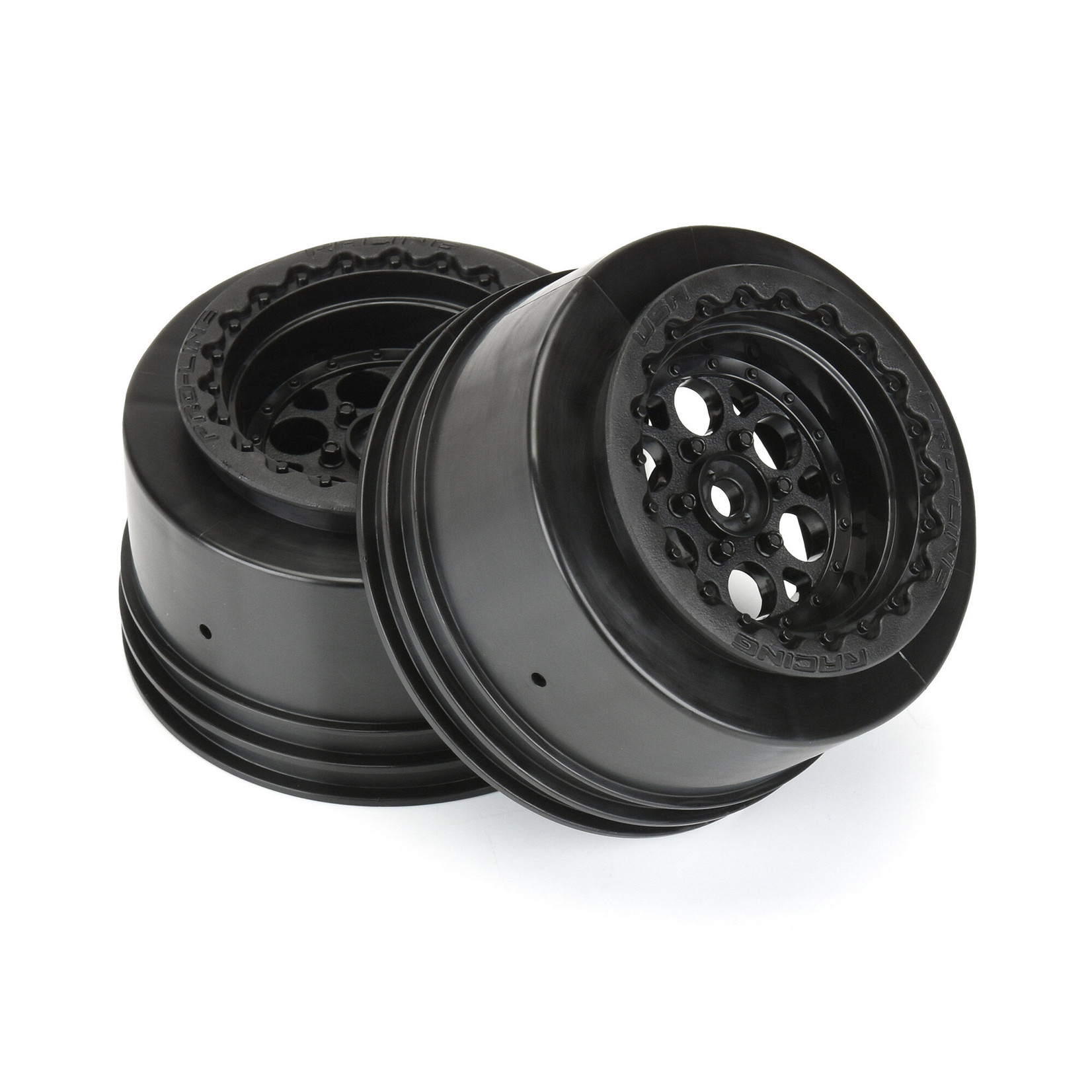 Pro-Line 1/10 Showtime+ Wide Rear 2.2"/3.0" 12mm Drag Wheels (2) Black