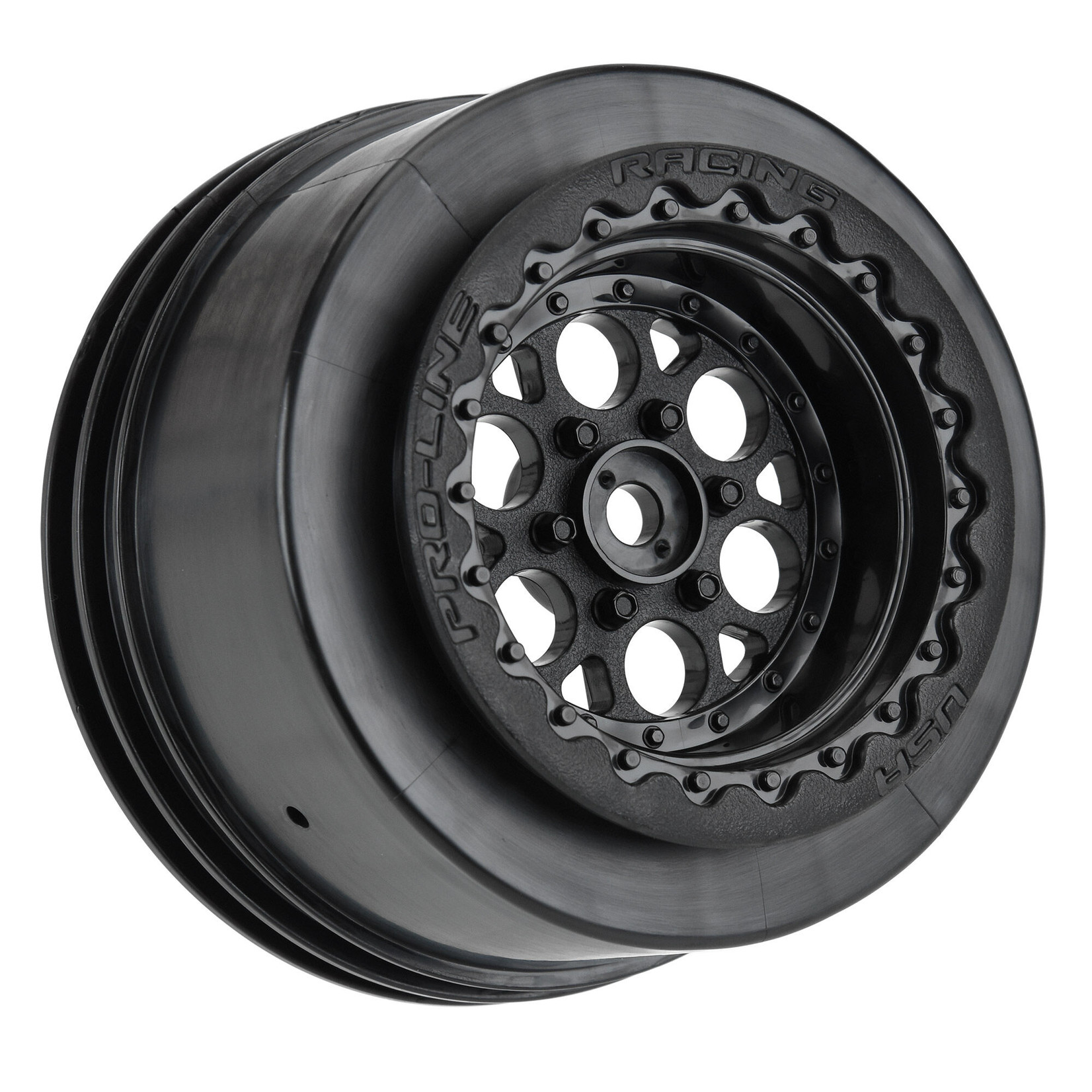 Pro-Line 1/10 Showtime+ Wide Rear 2.2"/3.0" 12mm Drag Wheels (2) Black