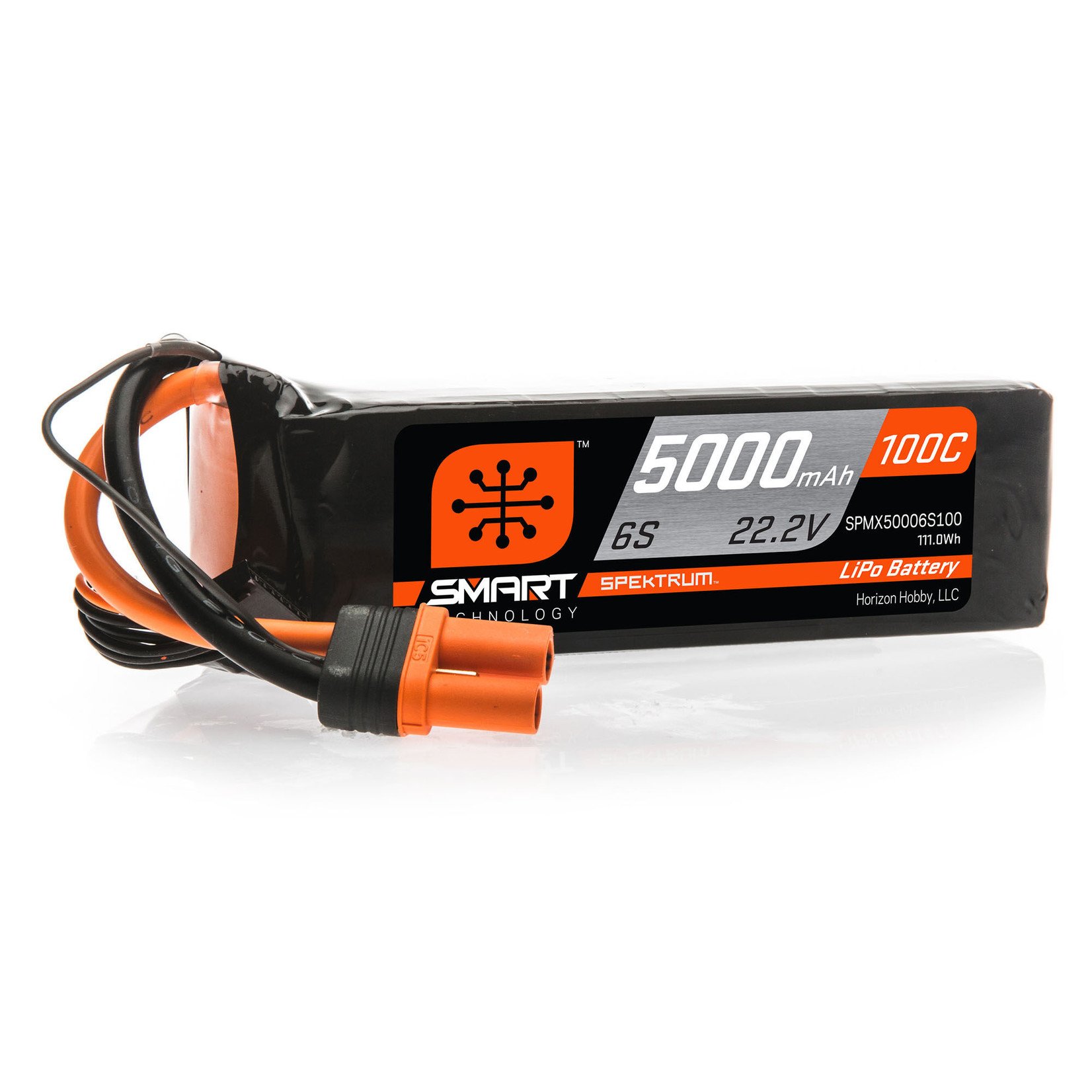 Spektrum 22.2V 5000mAh 6S 100C Smart LiPo Battery: IC5