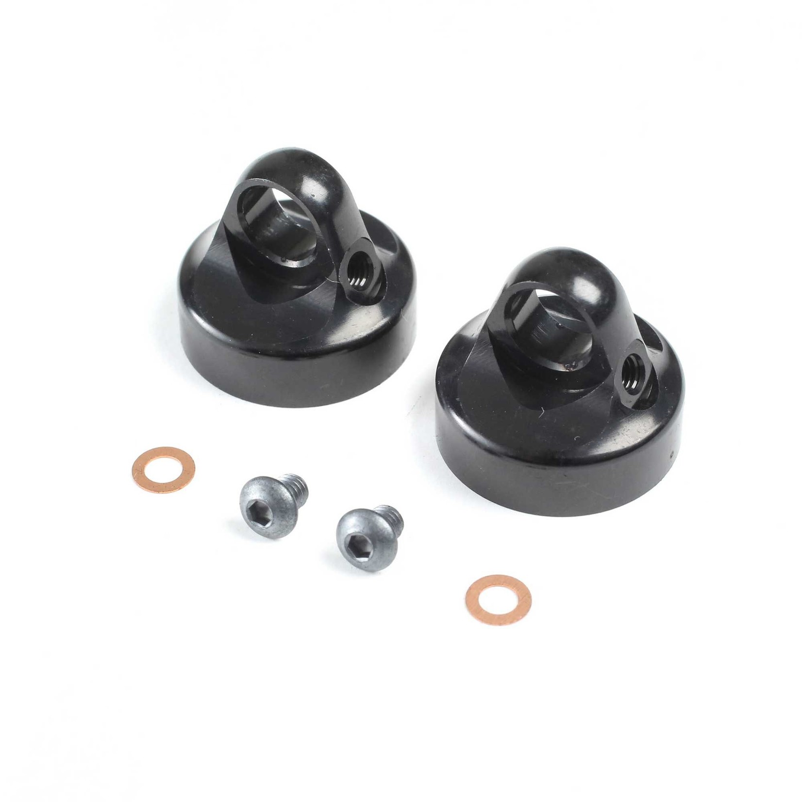 Team Losi Racing (TLR) Domed Bleeder Shock Caps, Aluminum, G3 (2): 22