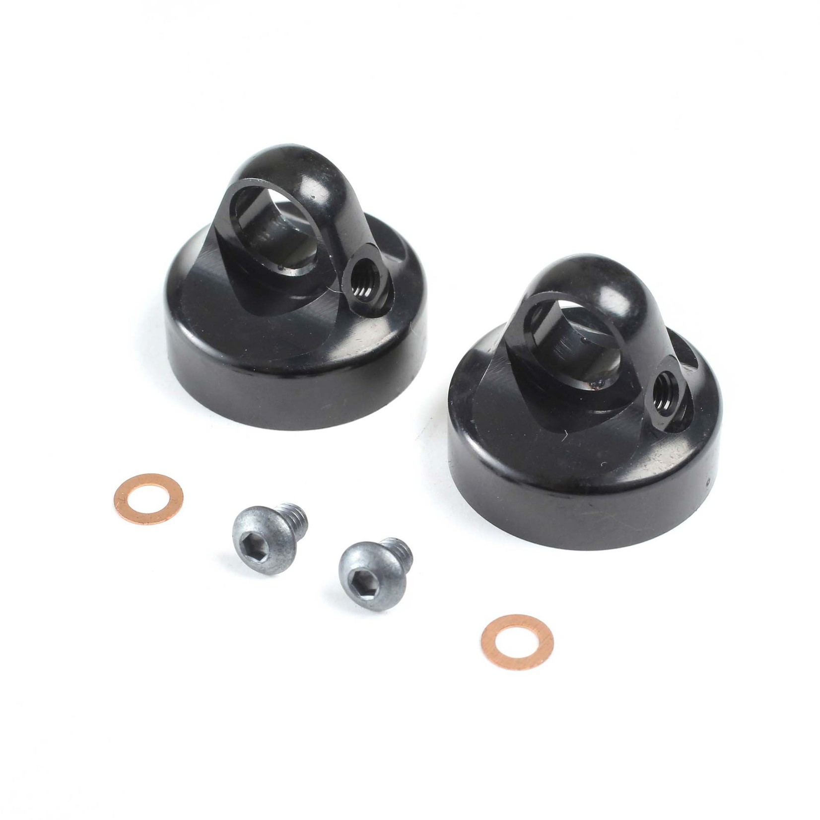 Team Losi Racing (TLR) Domed Bleeder Shock Caps, Aluminum, G3 (2): 22