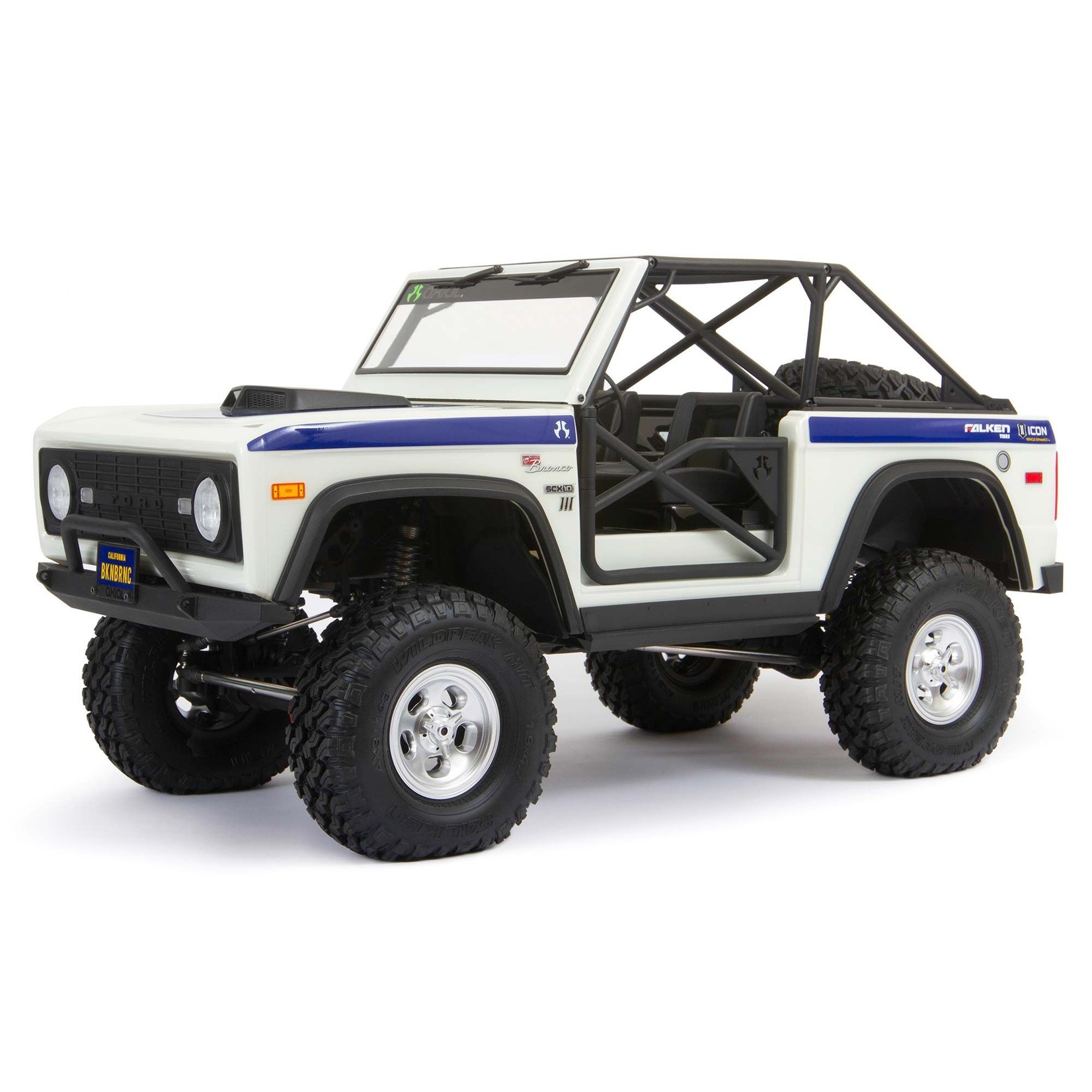 1/10 SCX10 III Early Ford Bronco 4WD RTR, White - Get A Hobby