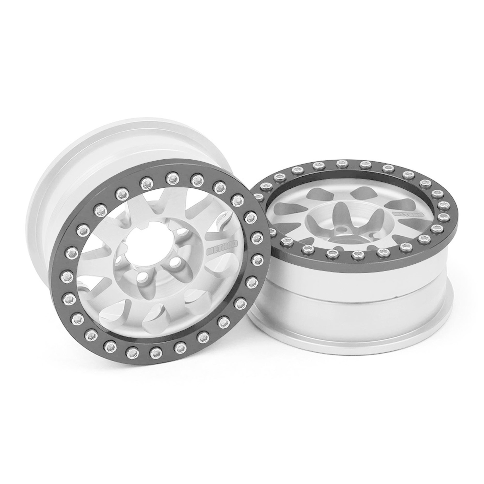 Vanquish Products 1/10 Method 101 V2 1.9 Race Crawler Wheels, 12mm Hex, Clear Anodized (2)