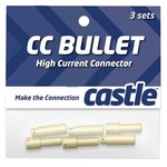 Castle Creations High Current Connector: 4mm Bullet Set (3)