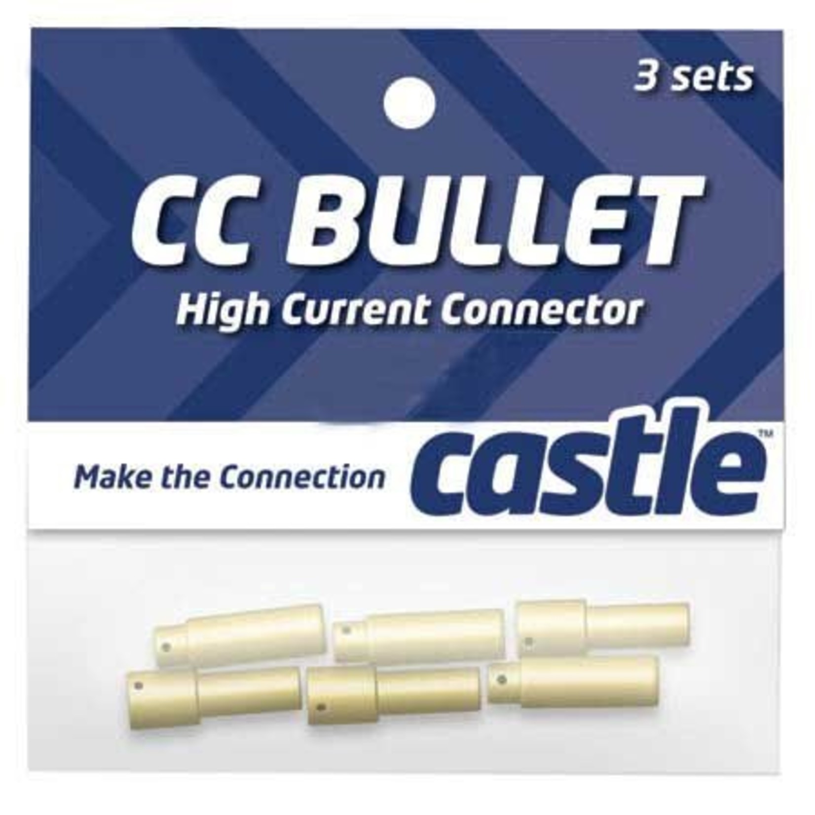 Castle Creations High Current Connector: 4mm Bullet Set (3)