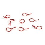 Dynamite RC Bent Body Clips Red (8)