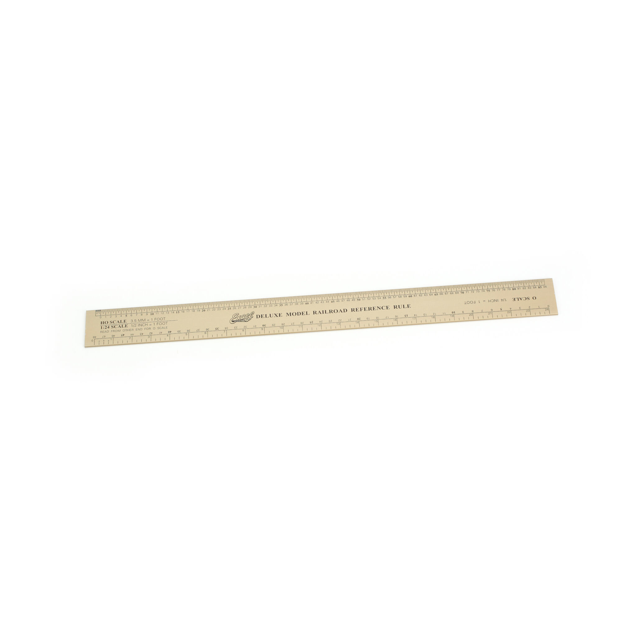 Deluxe Model Railroad Ruler, Alum. Get A Hobby