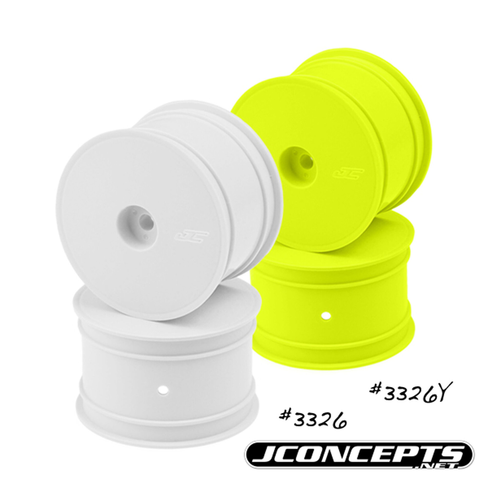 JConcepts Rear Mono Wheel, White: TLR 22