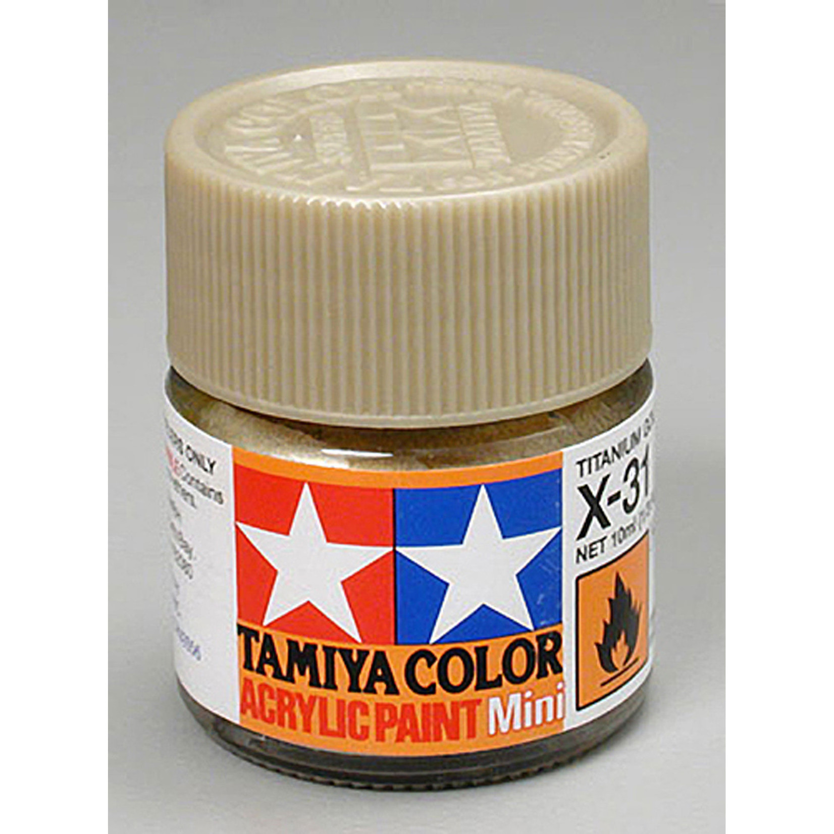 Tamiya Acrylic Mini X31,Metallic Titan Gd