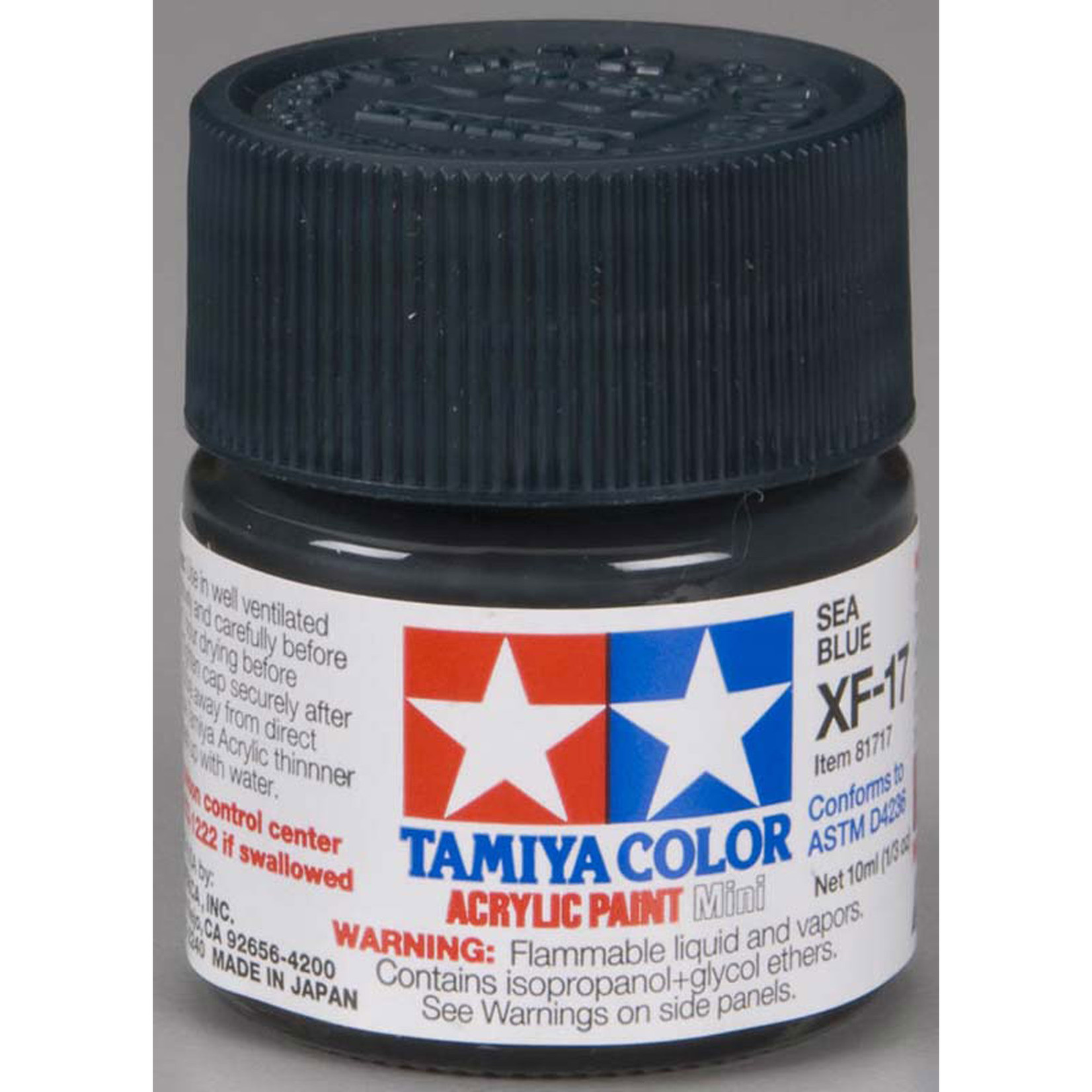 Tamiya Acrylic Mini XF17, Sea Blue