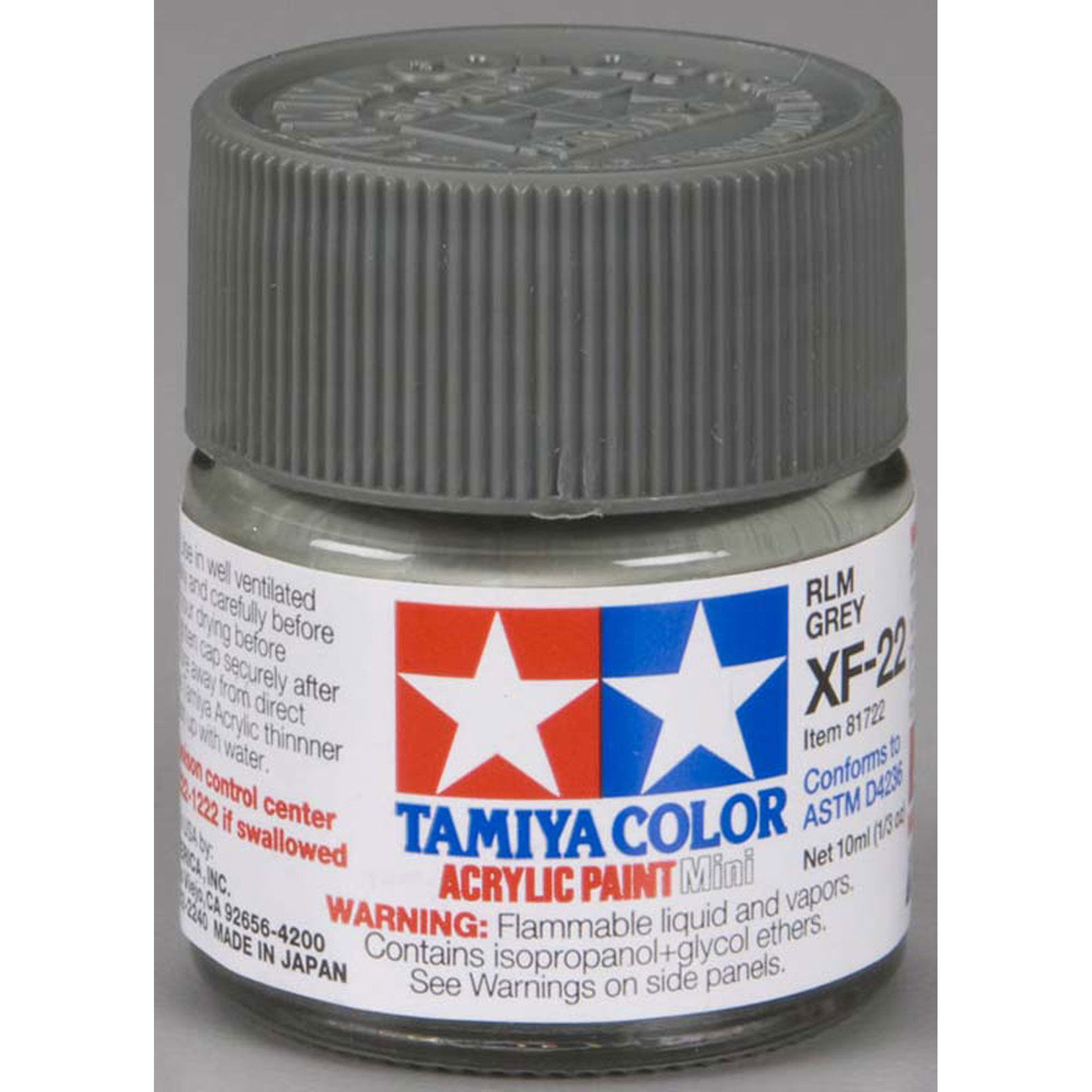 Tamiya Acrylic Mini XF22, RLM Grey