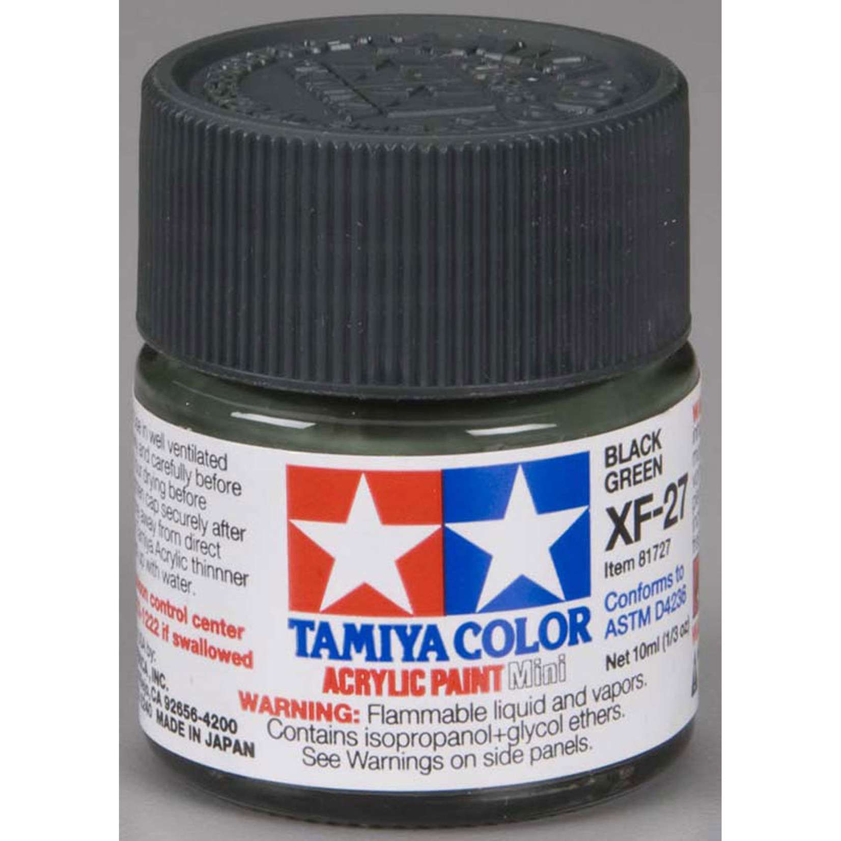 Tamiya Acrylic Mini XF27, Black Green