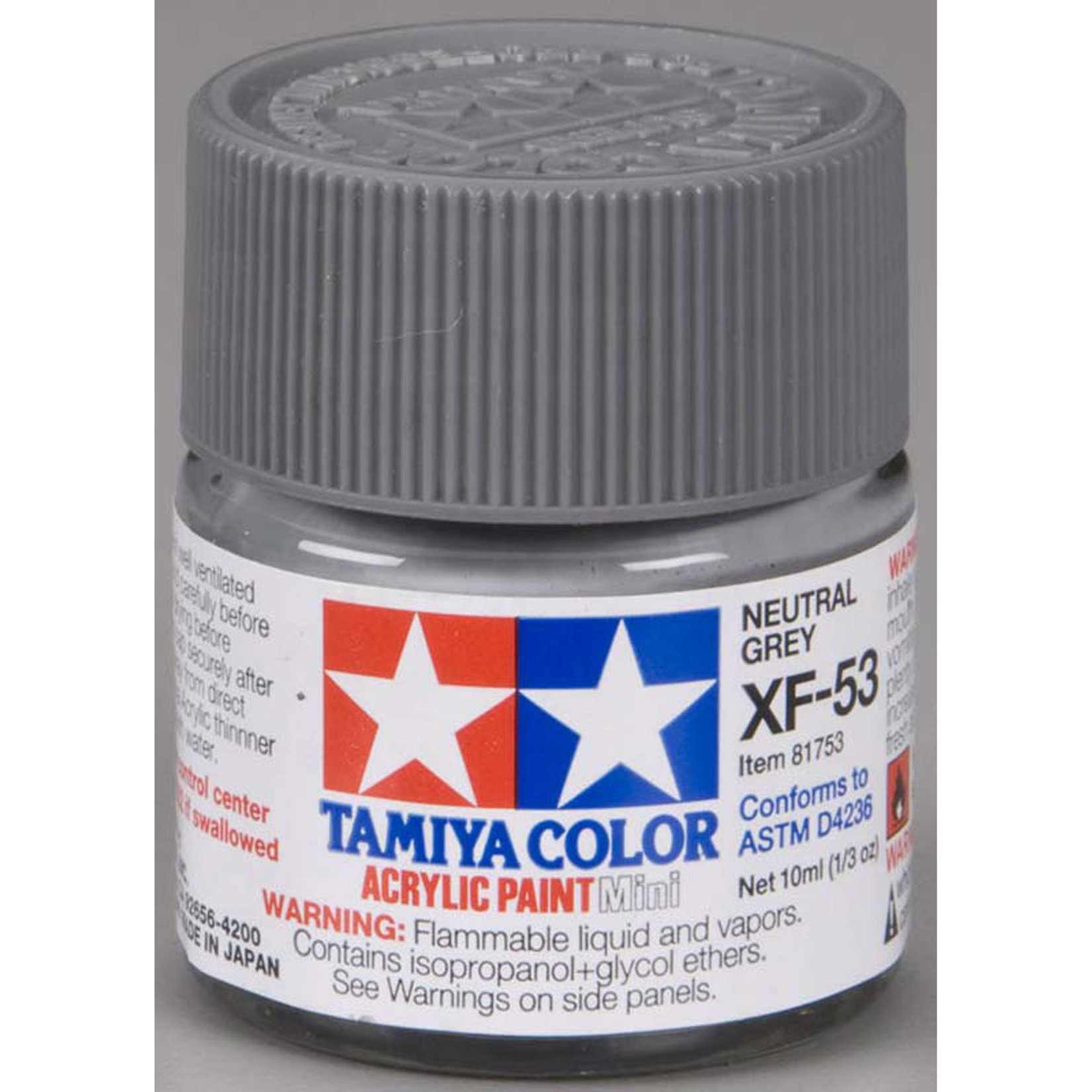 Tamiya Acrylic Mini XF53, Neutral Grey
