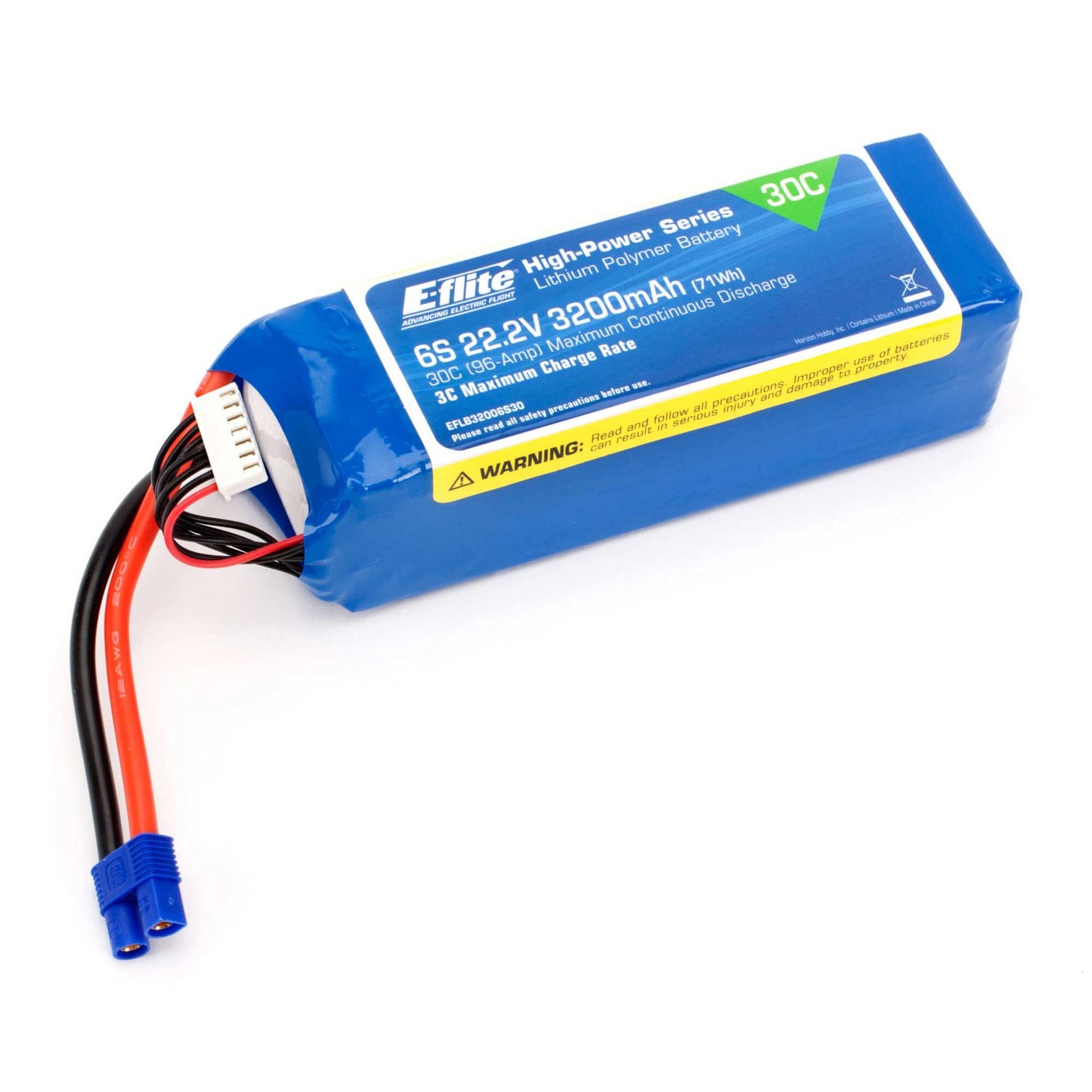 E-Flite 22.2V 3200mAh 6S 30C LiPo Battery: EC3