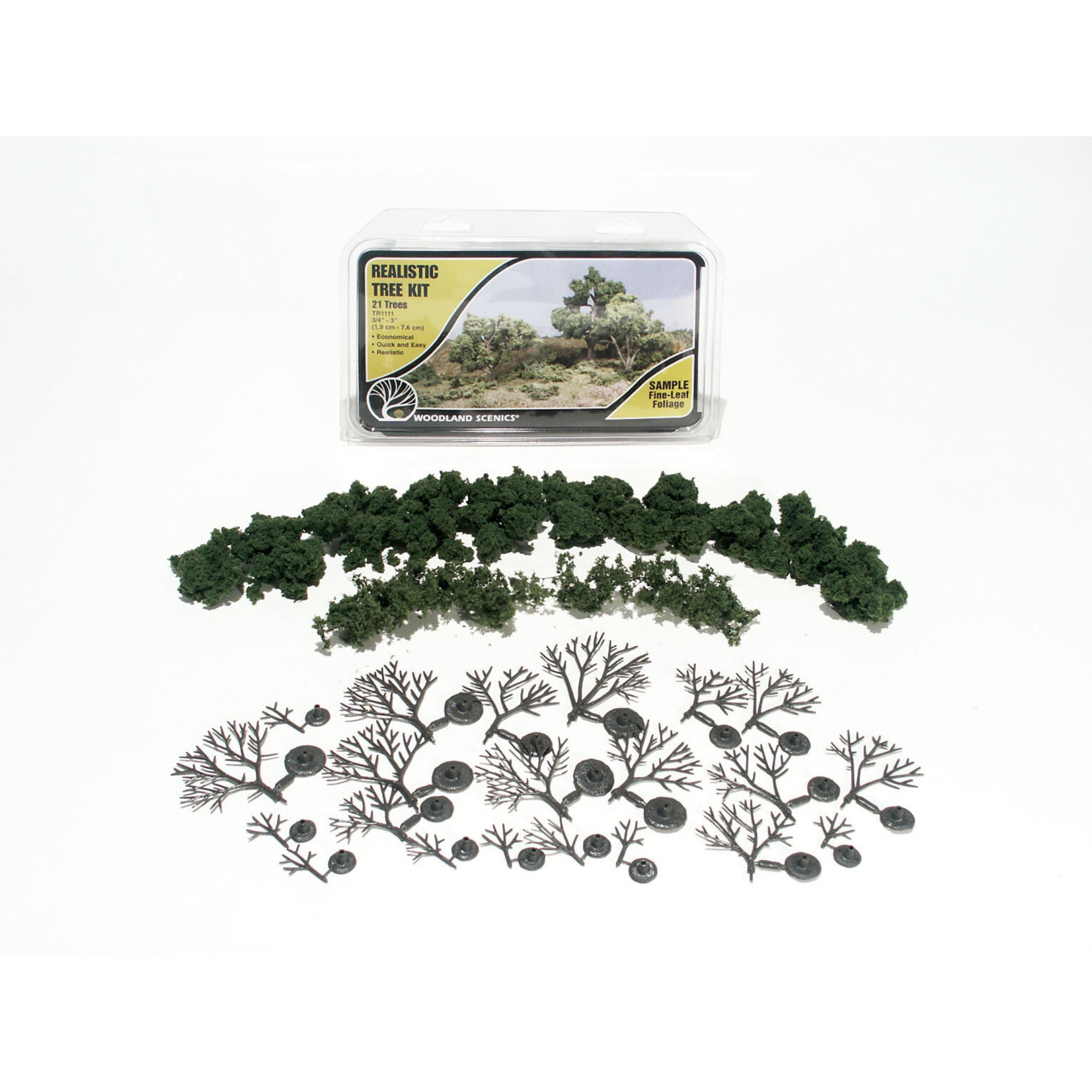 Woodland Scenics Deciduous Tree Kit, 3/4"-3" (21)