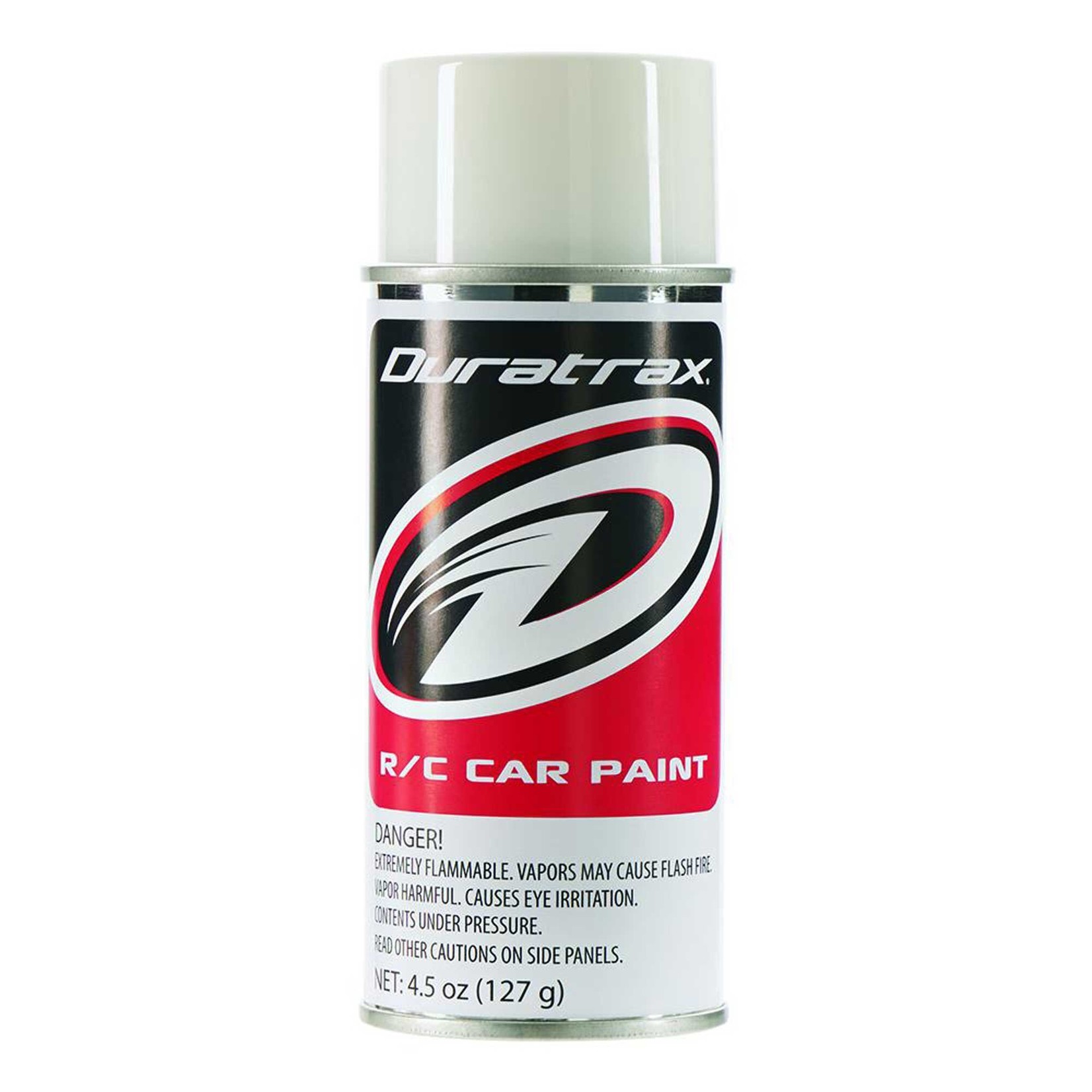Duratrax Polycarb Spray, Bright White, 4.5 oz