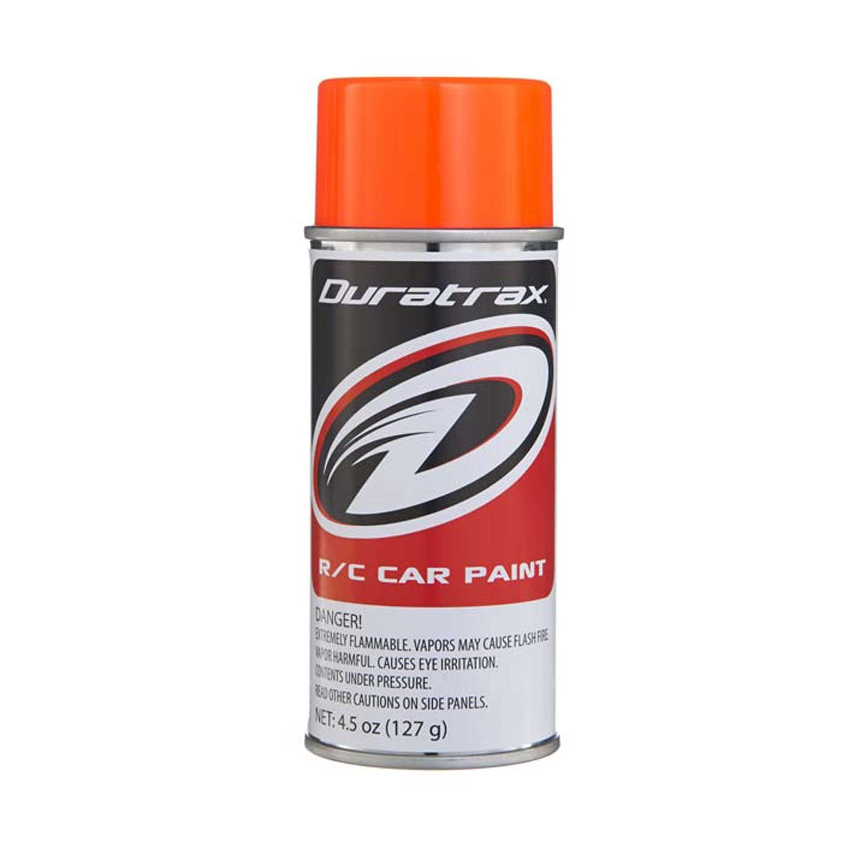 Duratrax Polycarb Spray, Fluorescent Orange, 4.5 oz