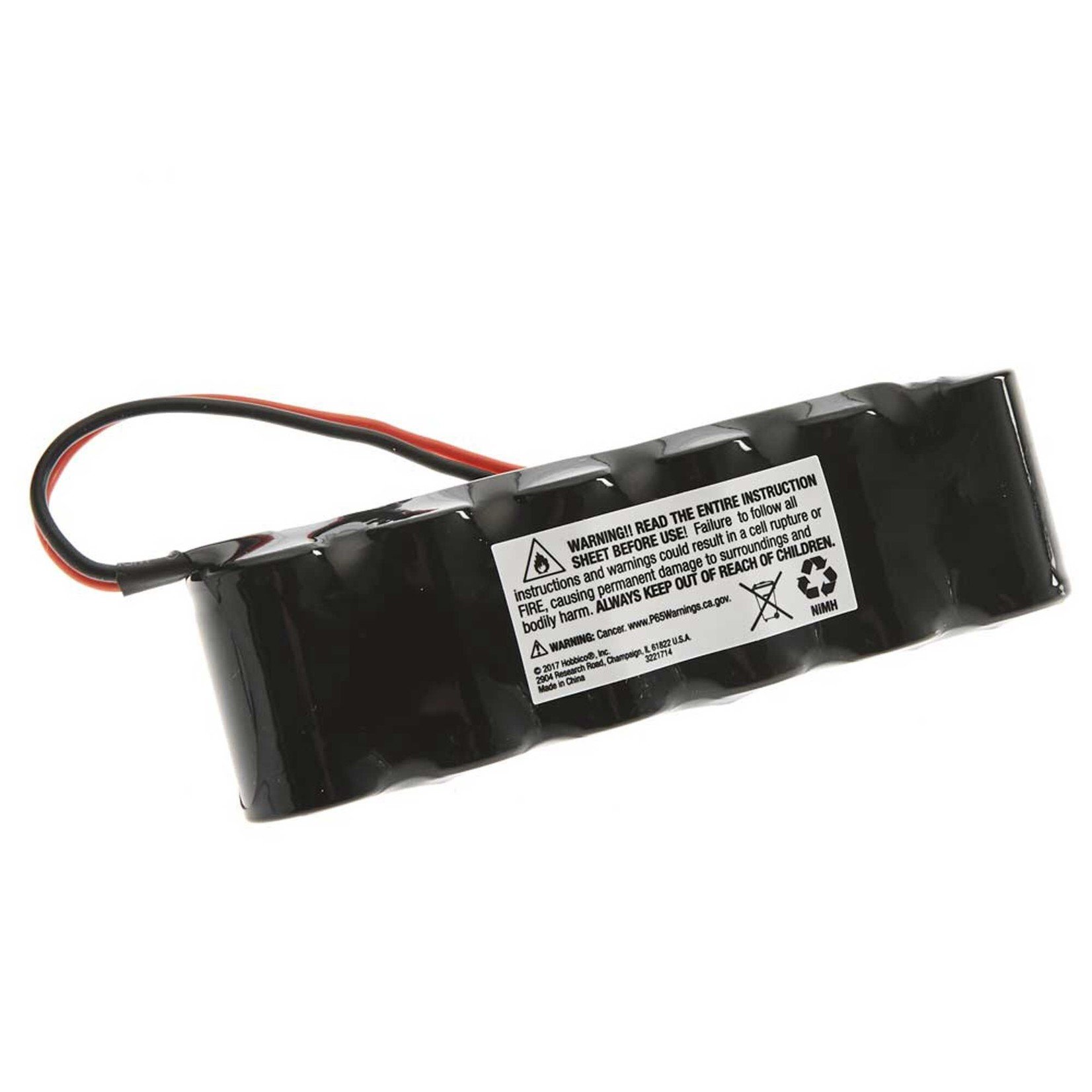 7.2V 1300mAh 6-Cell 2/3A Flat NiMH Battery: XH-1S (Losi Mini Plug)